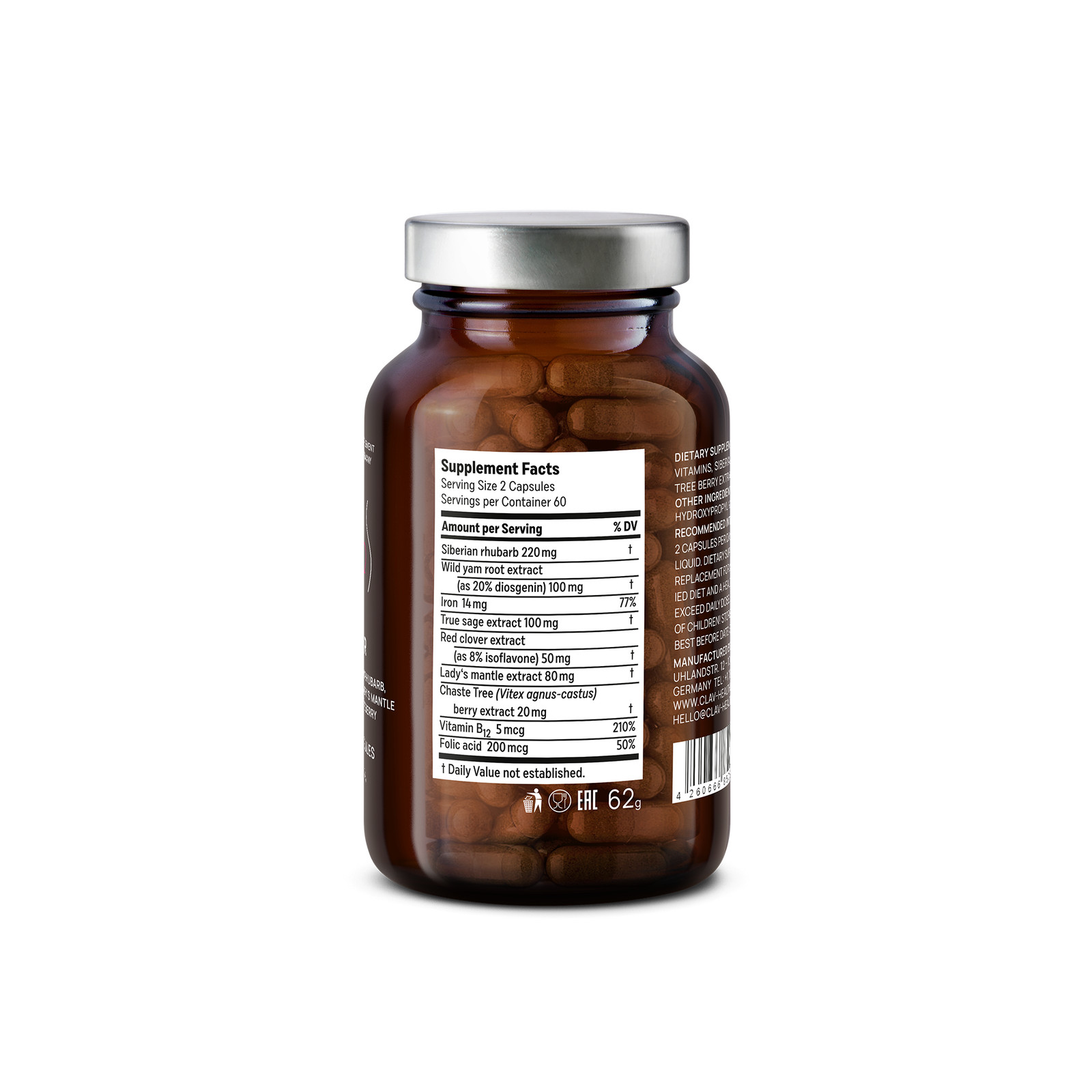 PWR – Hormone Balance for Women – PMS & Menstrual Pain Relief – Vitex & Yams