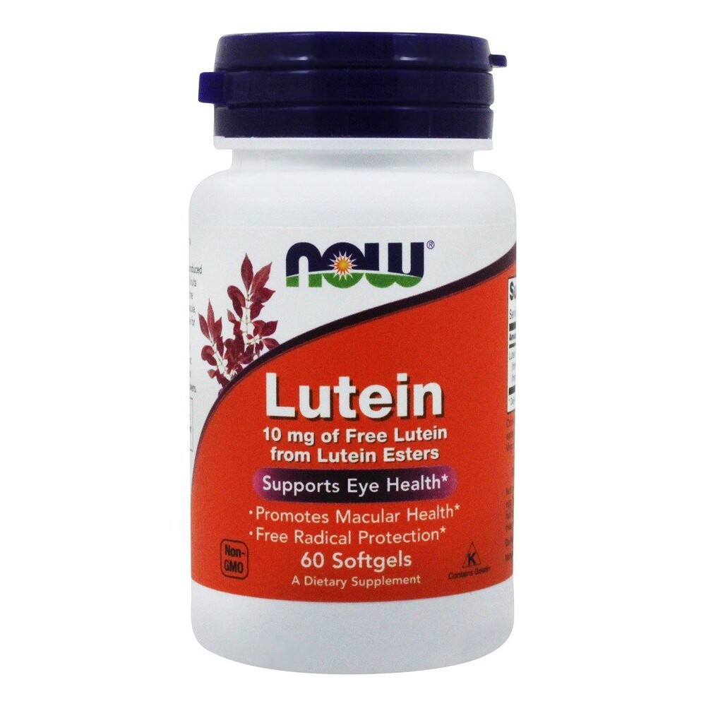 NOW Foods Lutein 10 mg., 60 Softgels