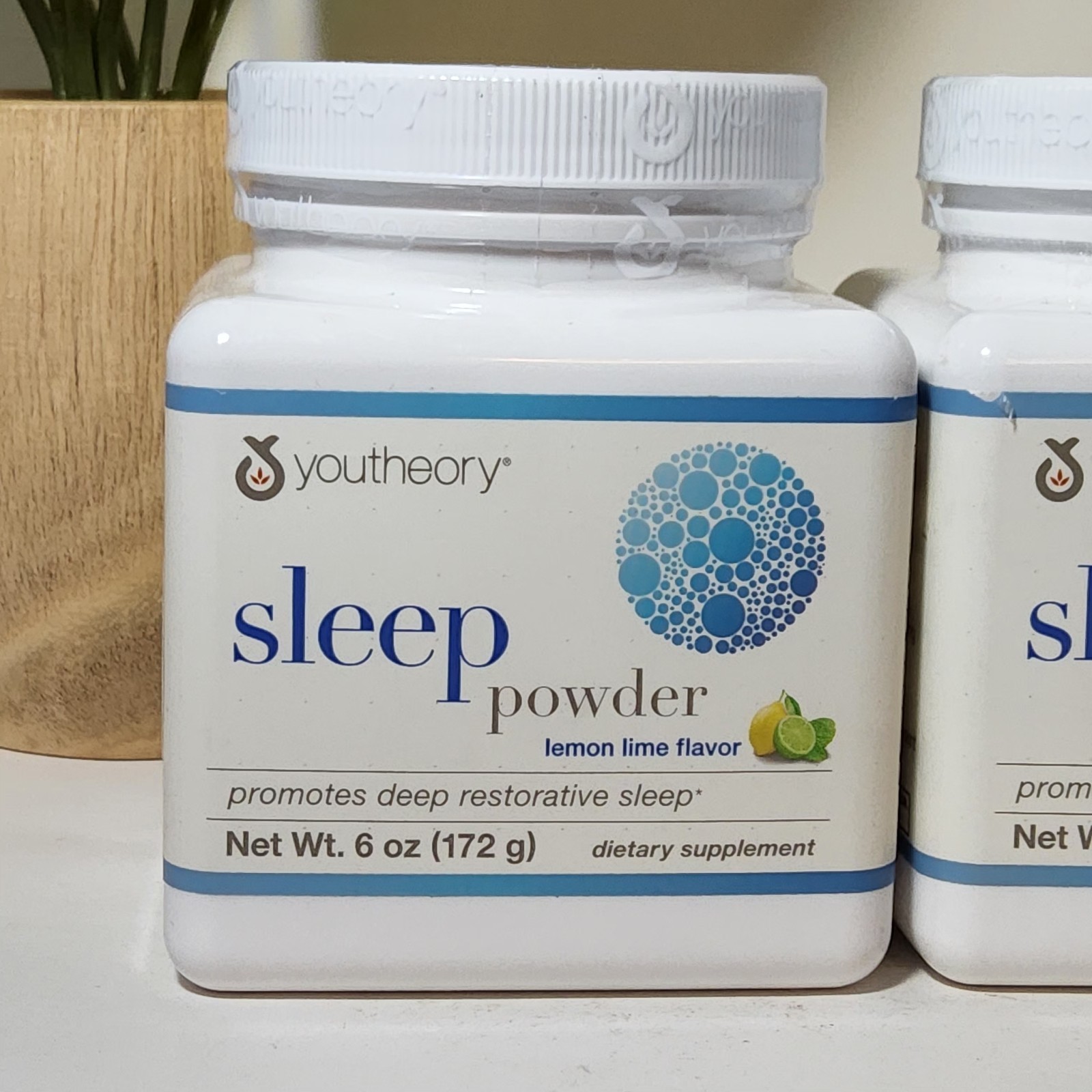 2 PACK! Youtheory Sleep Powder Lemon Lime Flavor – 6 oz. EACH Exp 9/2026 SEALED