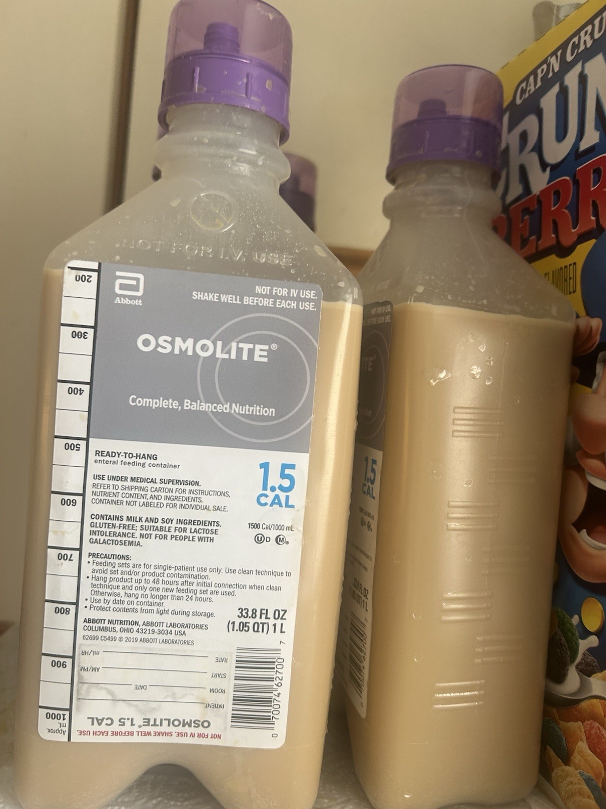 Abbott Osmolite 1.5 Cal Balanced Nutrition Gluten-Free Kosher 33.8 fl oz