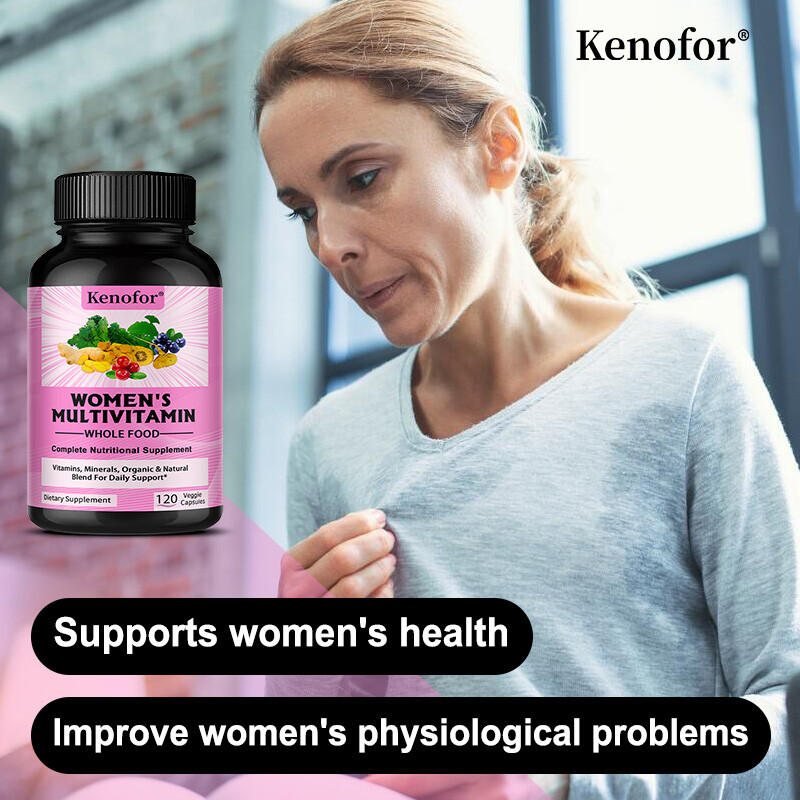 Women’S Multivitamin Organic Based Energy Supports Overall Body Health 120 Caps