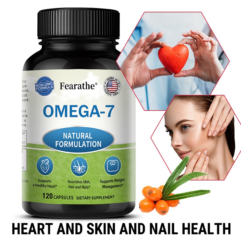 Omega 7 Fatty Acids 900mg/Serving Natural Sea Buckthorn Oil Weight Management