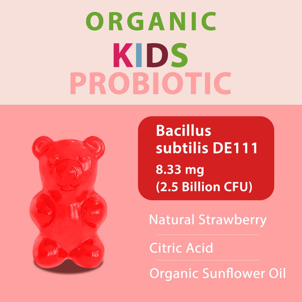 Children Probiotic Gummies for Gut&Immune Health,Kid-Friendly Vegan 60 Count