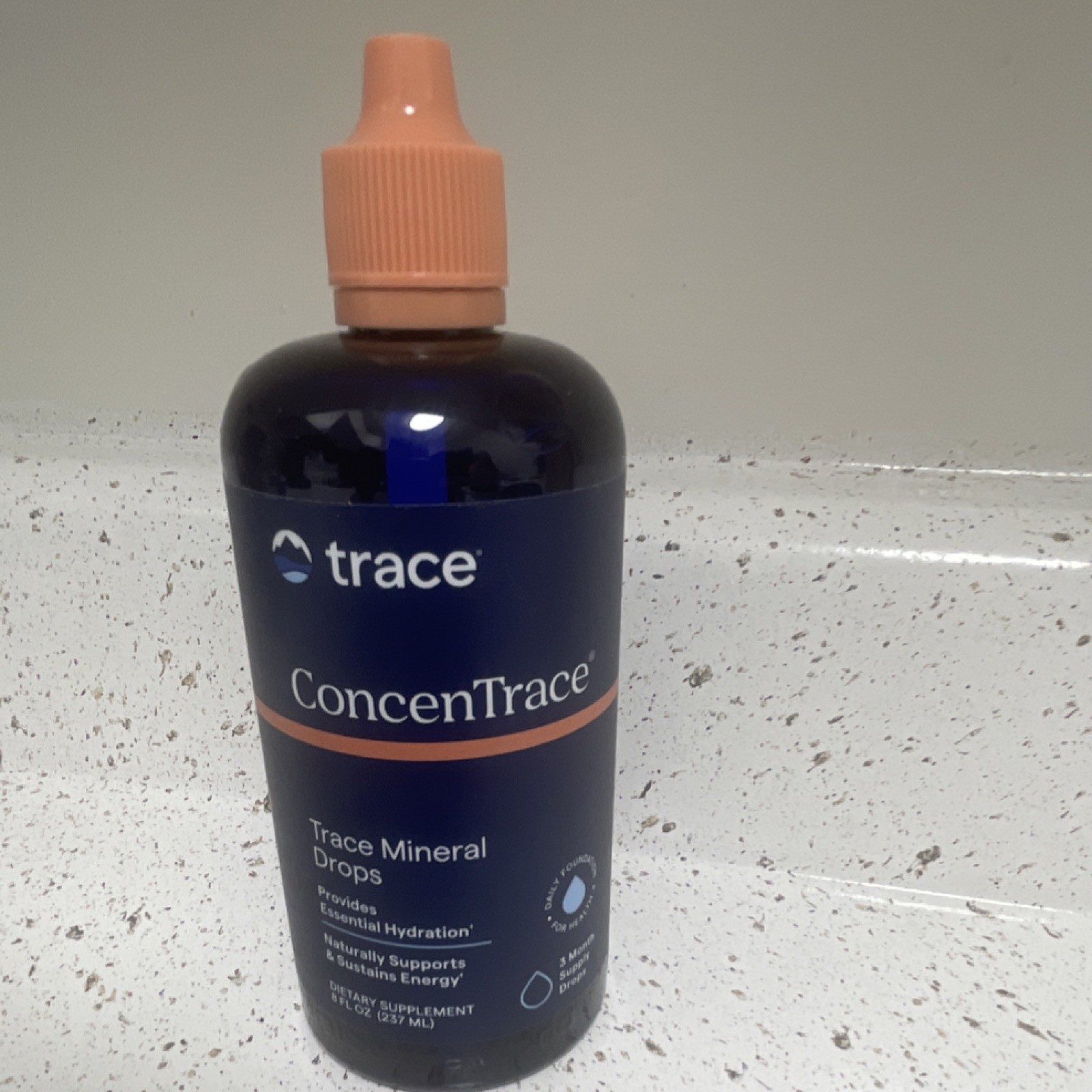 Trace Minerals ConcenTrace Trace Mineral Drops 8 fl oz Hydration Energy Support