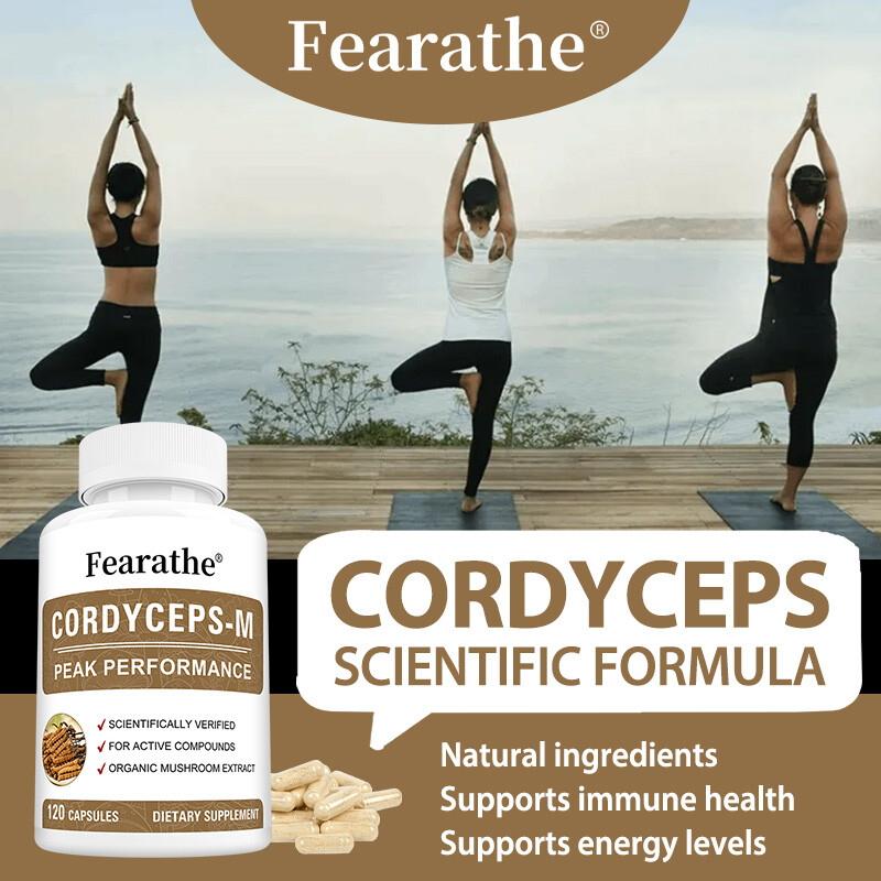 Cordycep-M, Cordyceps Mushroom Extract 1000mg, Boost Energy & Immune Support