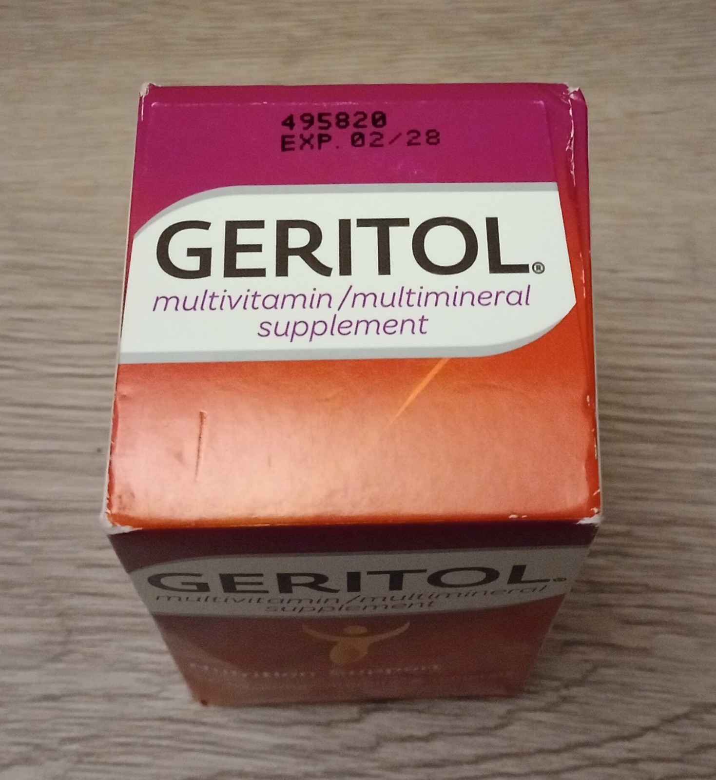 Geritol Multivitamin/Multimineral Supplement Nutrition Support 100 Tablets 02/28