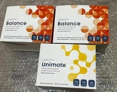 Pack Of 3-Unicity Balance 60ct + Unimate Lemon 30ct Combo (Free Shipping)…
