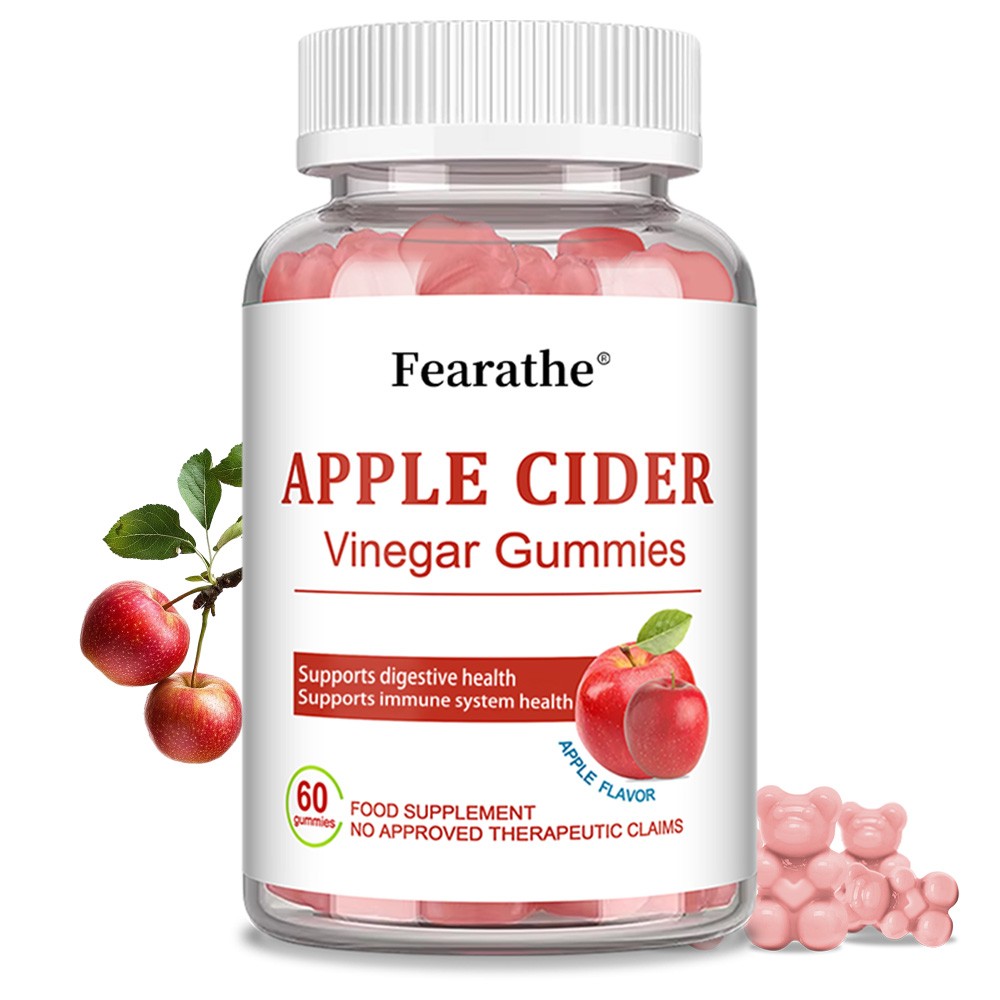 Apple Cider Vinegar Gummy Supplement Apple Flavor 60 Gummies Easy to Swallow