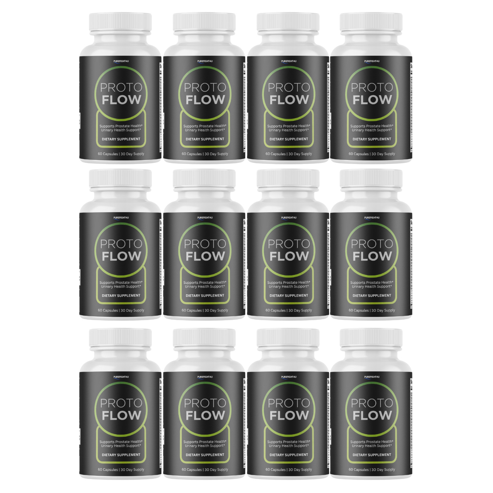 Prosto Flow Supports Healthy ProstateFunction Supplement-12 Bottles-720 Capsules