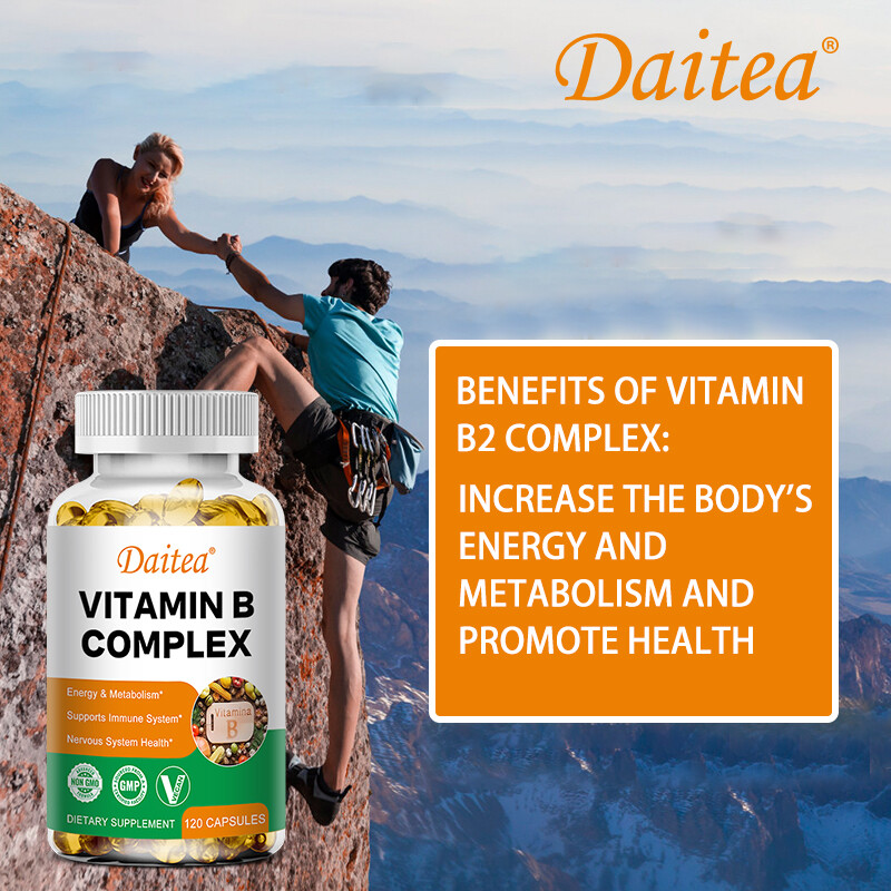 Vitamin B Complex Supplement-Manage Daily Stress Nervous System and Brain Health