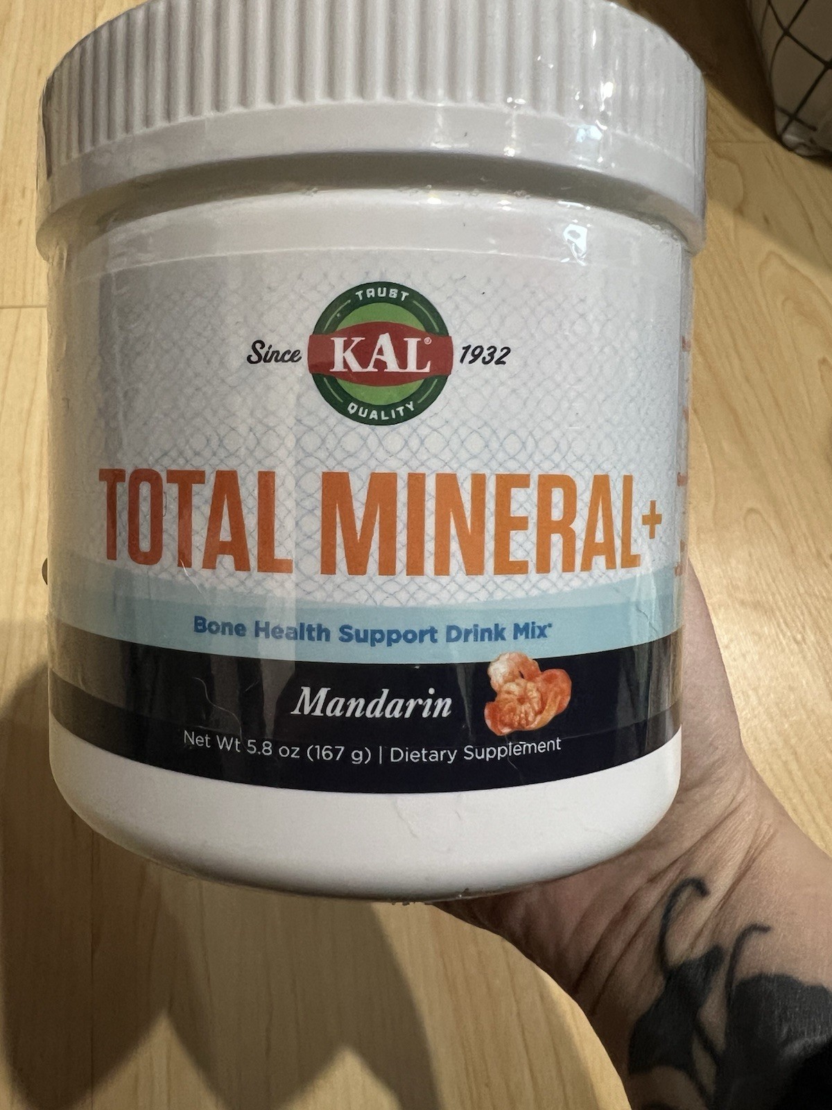 KAL Total Mineral+ Bone Health Mandarin Drink Mix Powder 5.8oz Gluten-Free