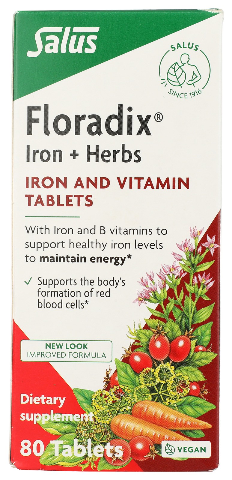Floradix Salus Iron And Vitamin Tablets Dietary Supplement 1 Pack