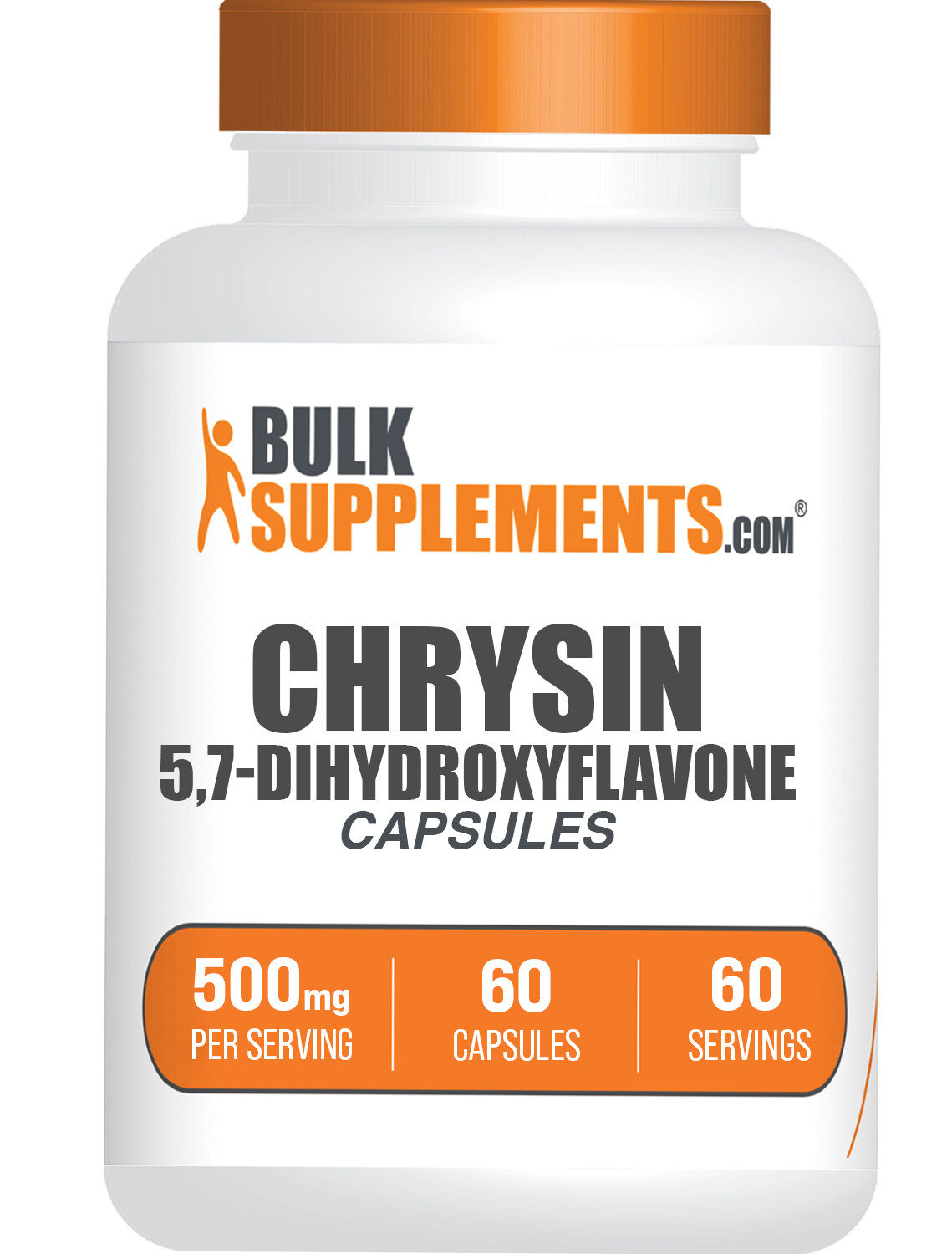 BulkSupplements Chrysin Capsules – 500mg per Serving