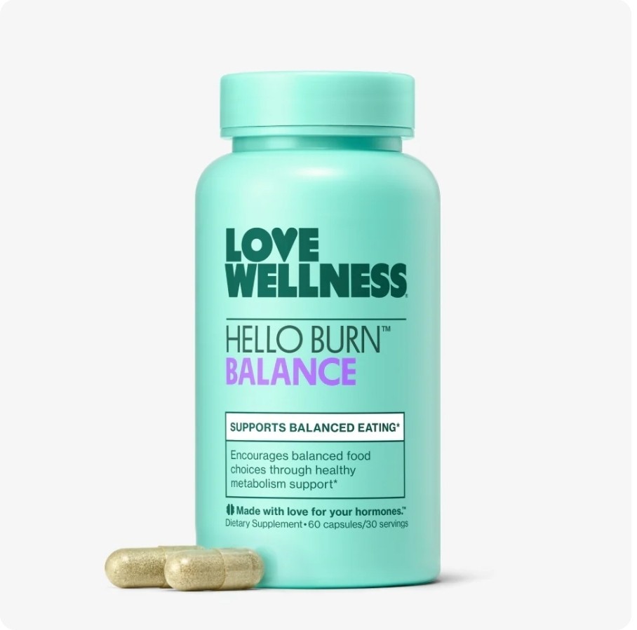 Love Wellness Hello Burn Balance Blood Sugar Support 60 Capsules Exp. 9/2026