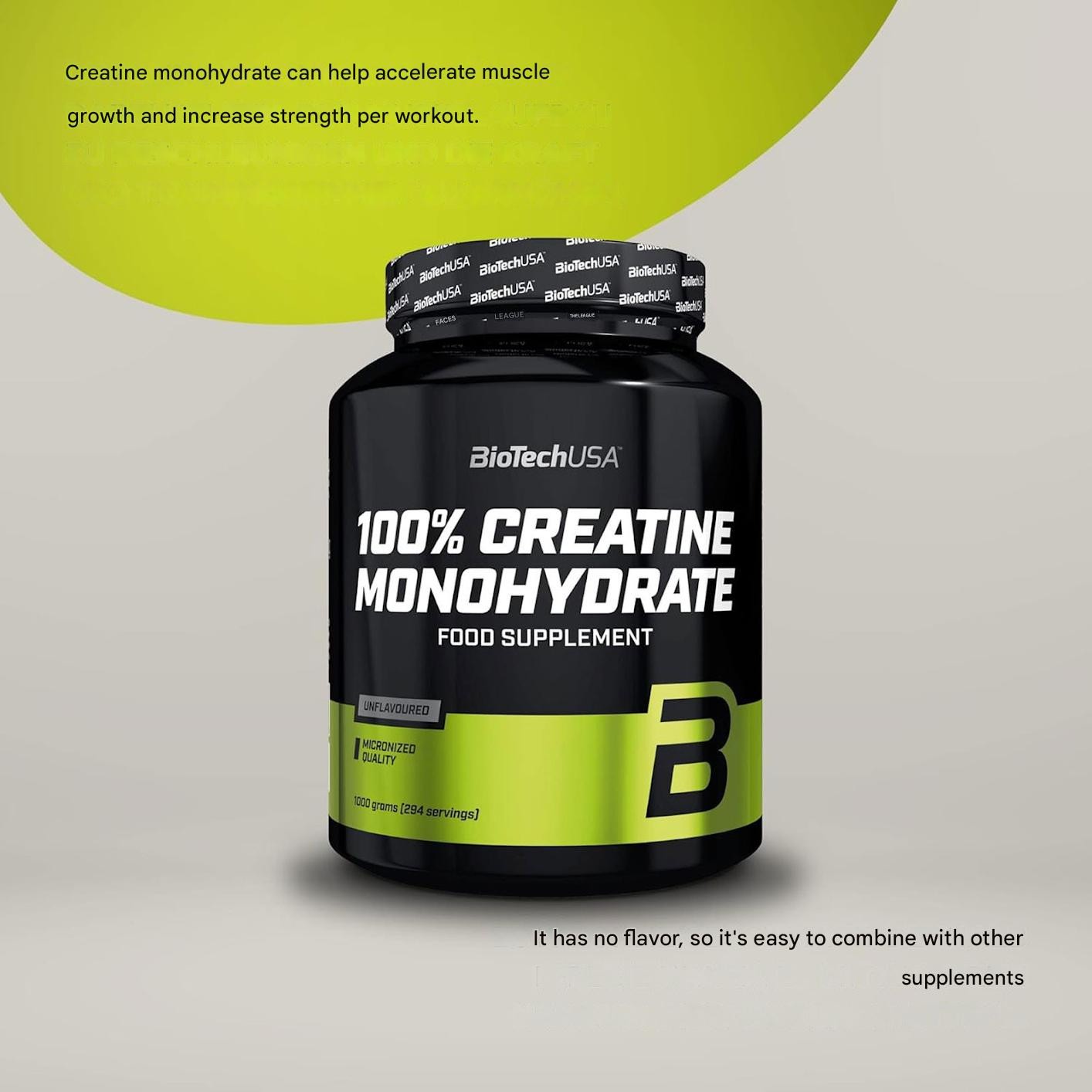 100% CREATINE MONOHYDRATE 300g POWDER – 3g Micronized Creatine Bioavailability