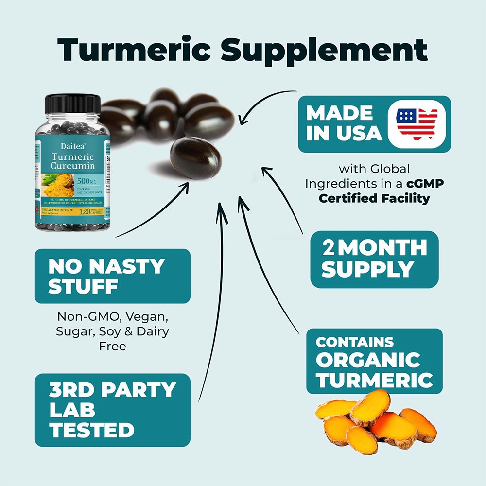 Turmeric Curcumin Supplement,with Turmeric(root)450 mg,Joint Health & Mobility
