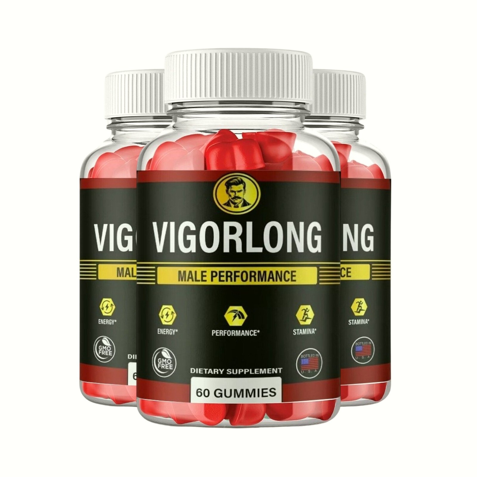 3-Pack VigorLong Gummies for Mens Health – Vigor Long Male Gummies – 180 Gummies