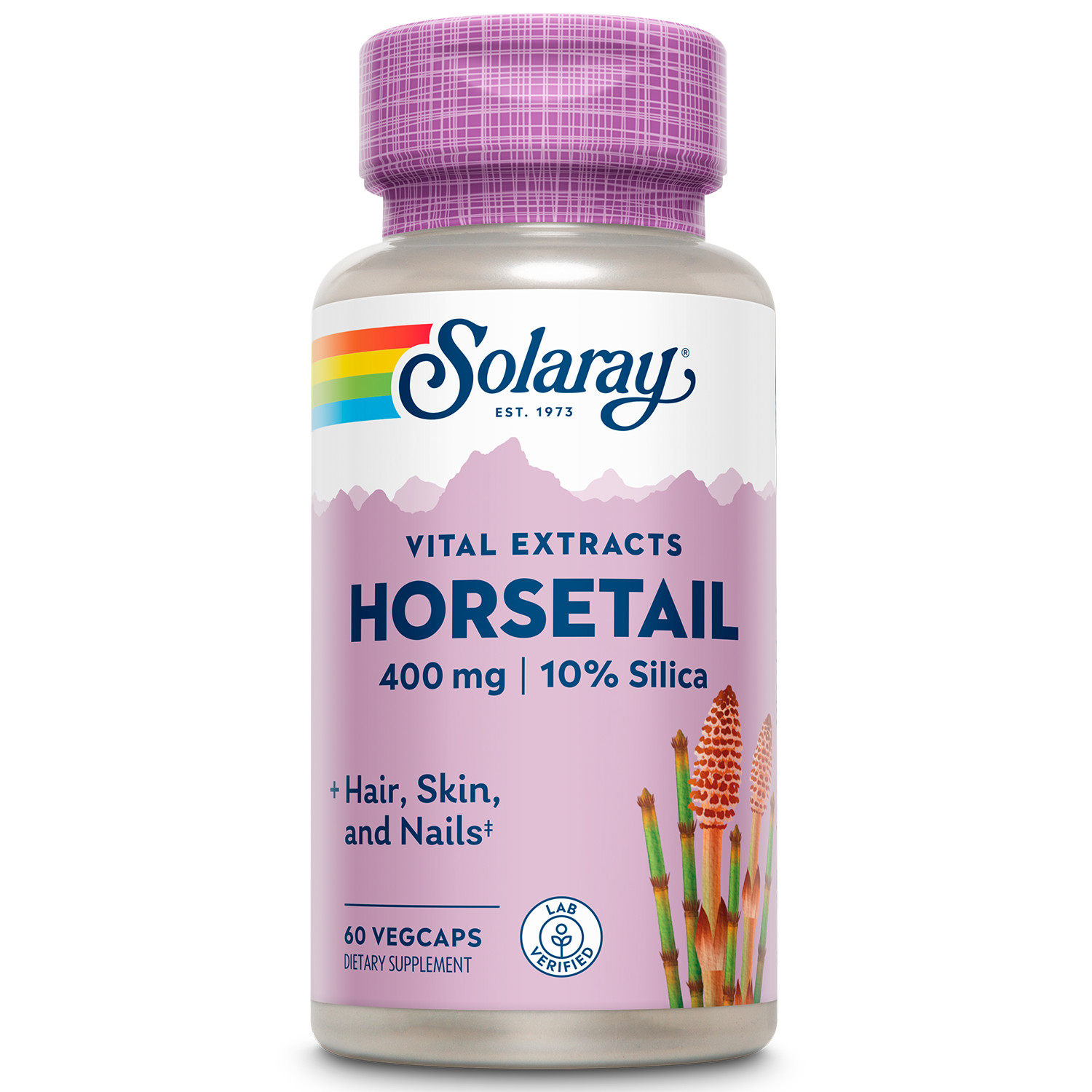 Solaray Guaranteed Potency Horsetail Aerial Extract, Veg Cap (Btl-Plastic)