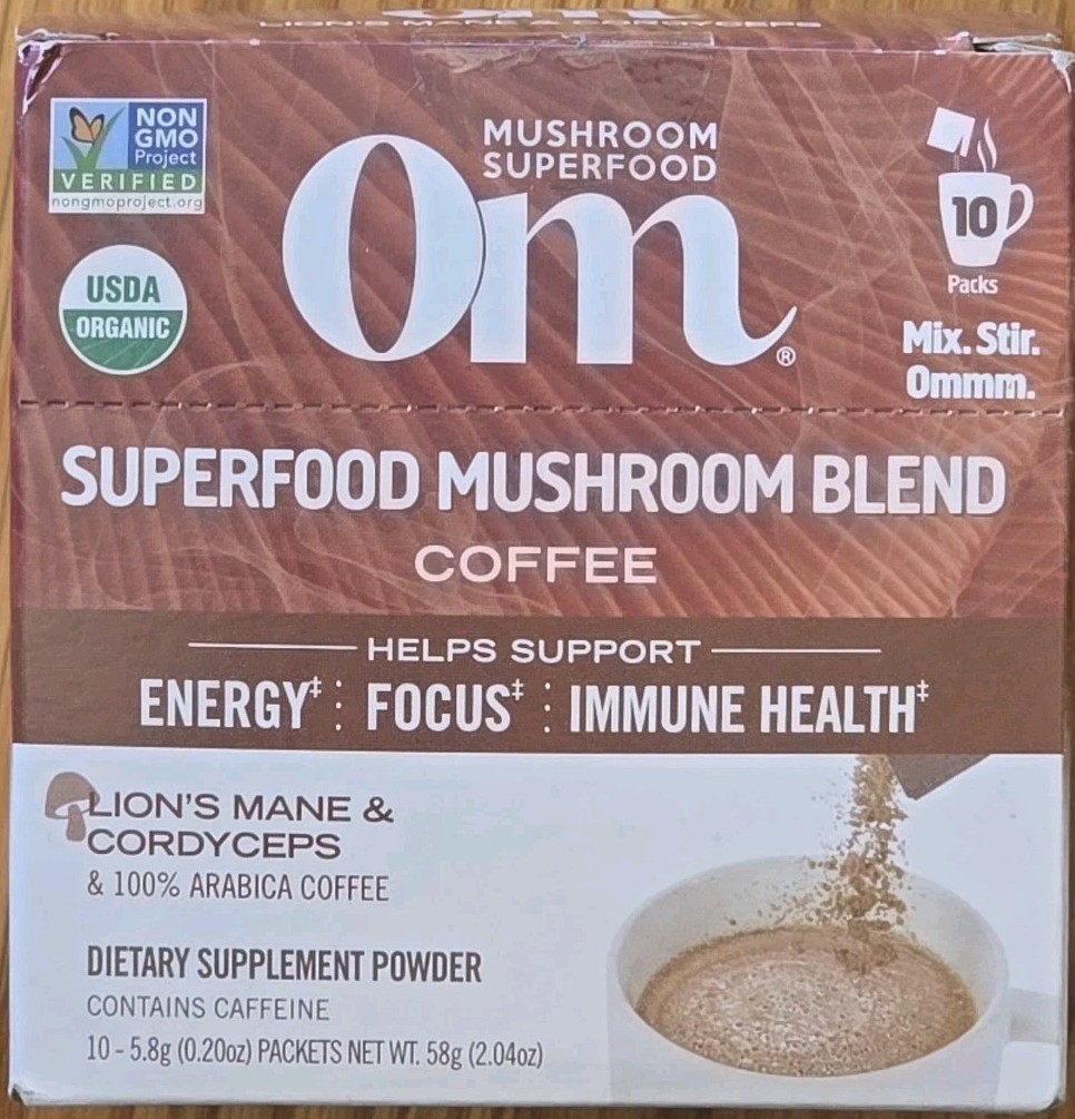 Om Mushrooms Mushroom Coffee Blend Organic 2.82 Oz