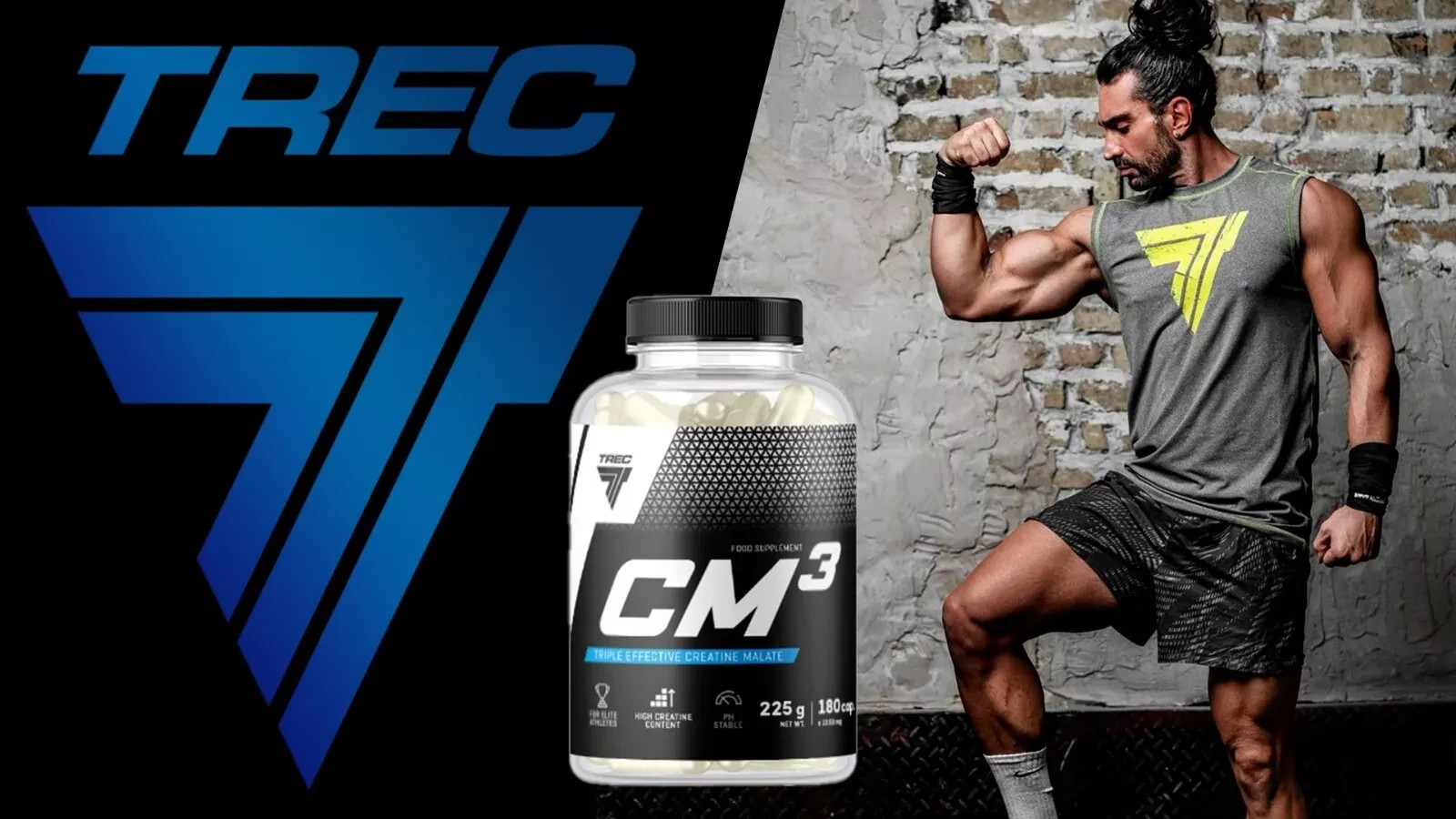 CM3 1250 – 90-180 Caps – Creatine Malate Endurance Strength Muscle Regeneration