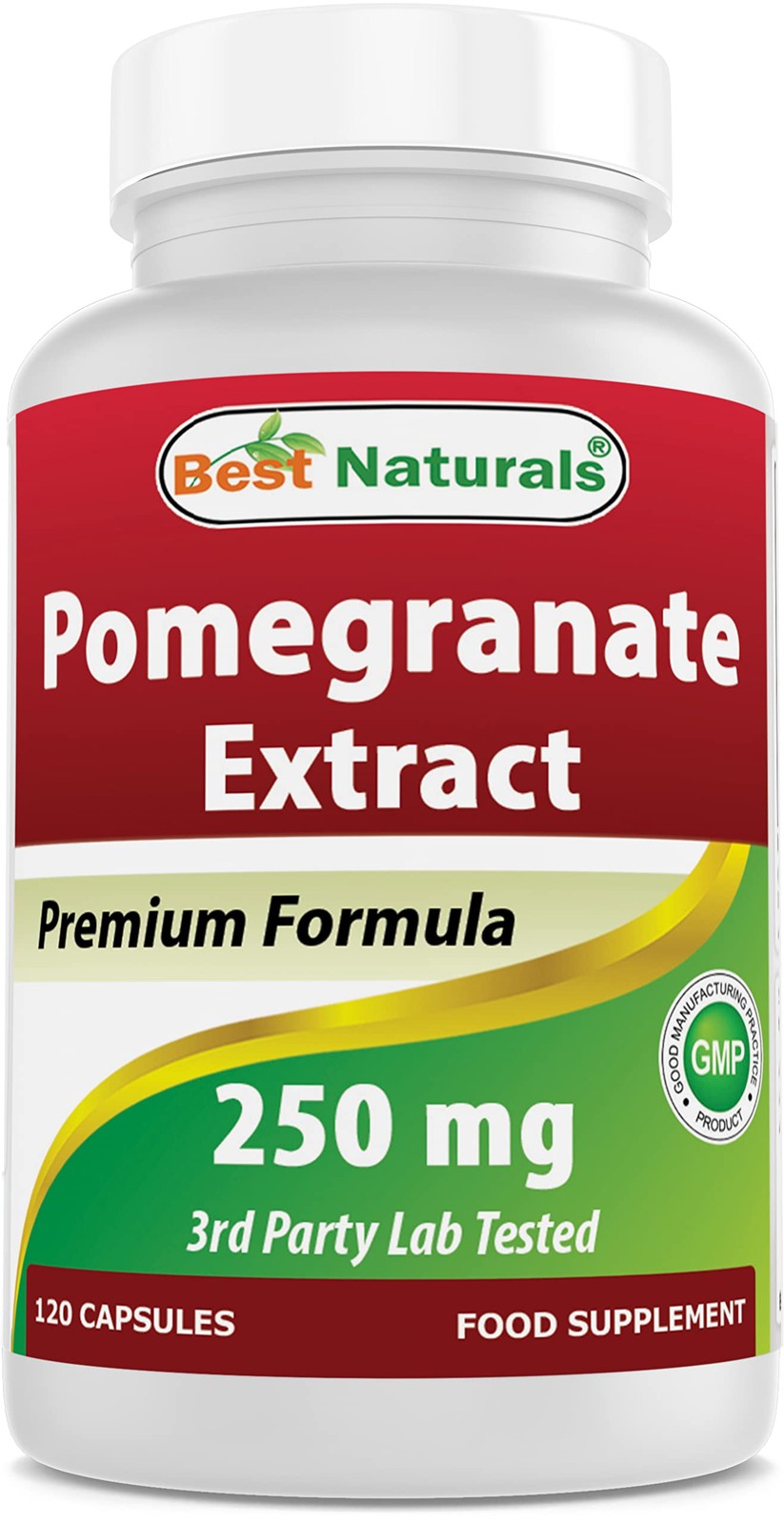 Best Naturals Pomegranate Extract 250 mg 120 Capsules 120 Count (Pack of 1)