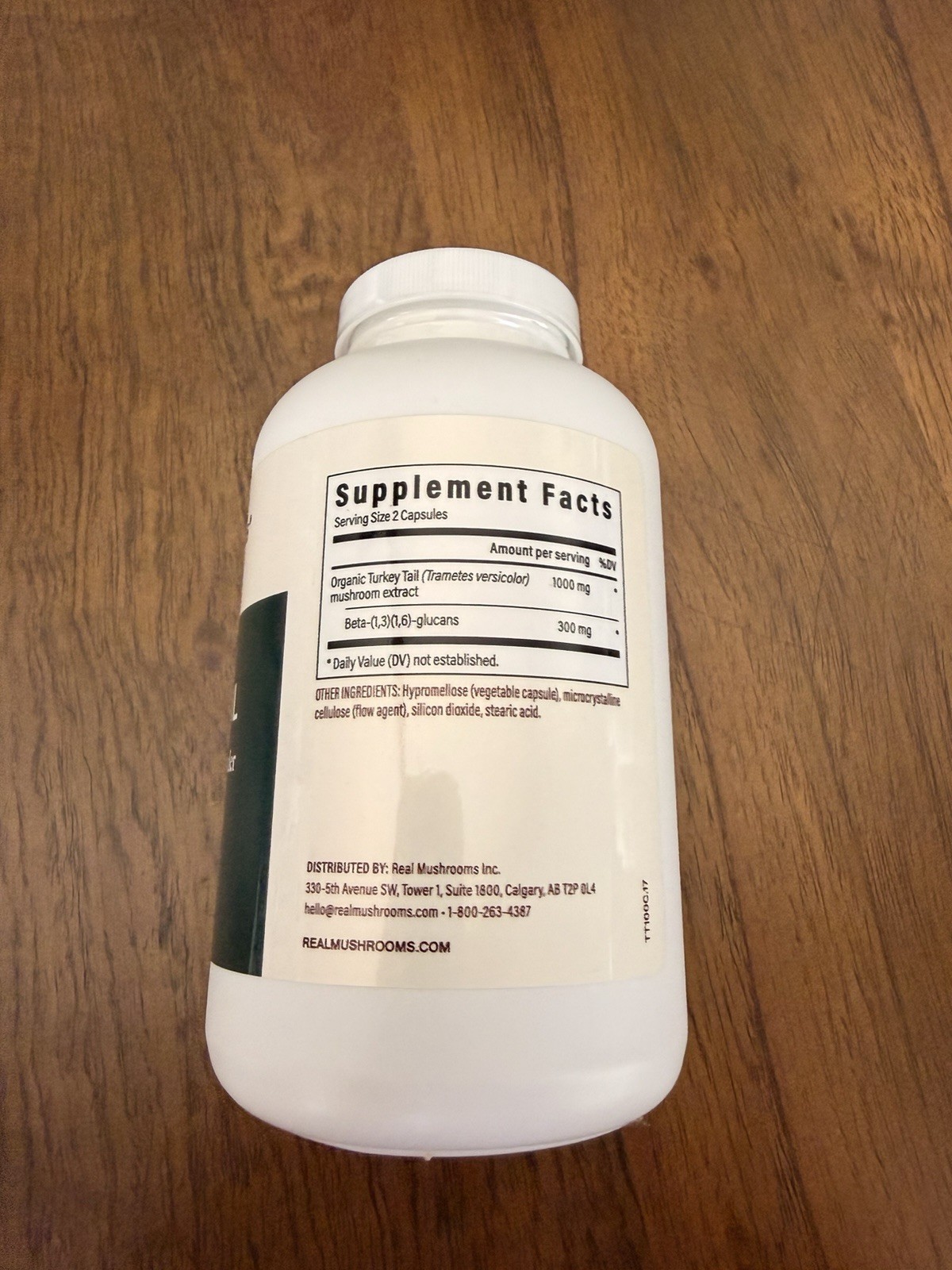 Real Mushrooms Turkey Tail Mushroom Extract Capsules 1000mg 200 ct Immune