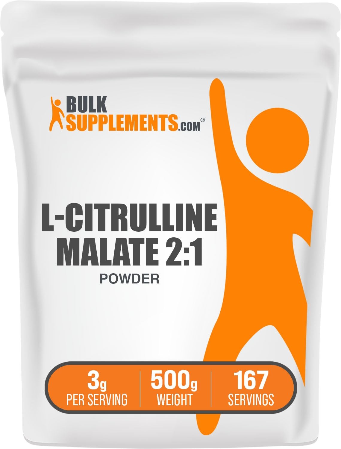 BulkSupplements.com L-Citrulline 1.10 Pound (Pack of 1), Color May Vary