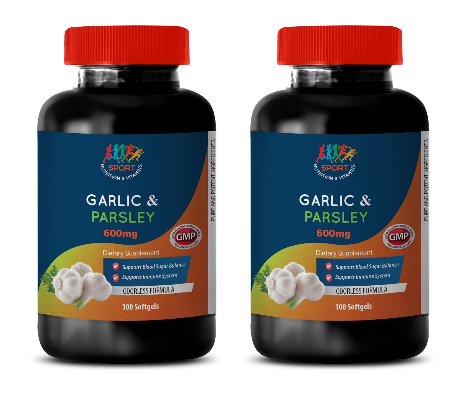 lower blood sugar levels – Odorless Garlic & Parsley 600mg 2B – garlic oil