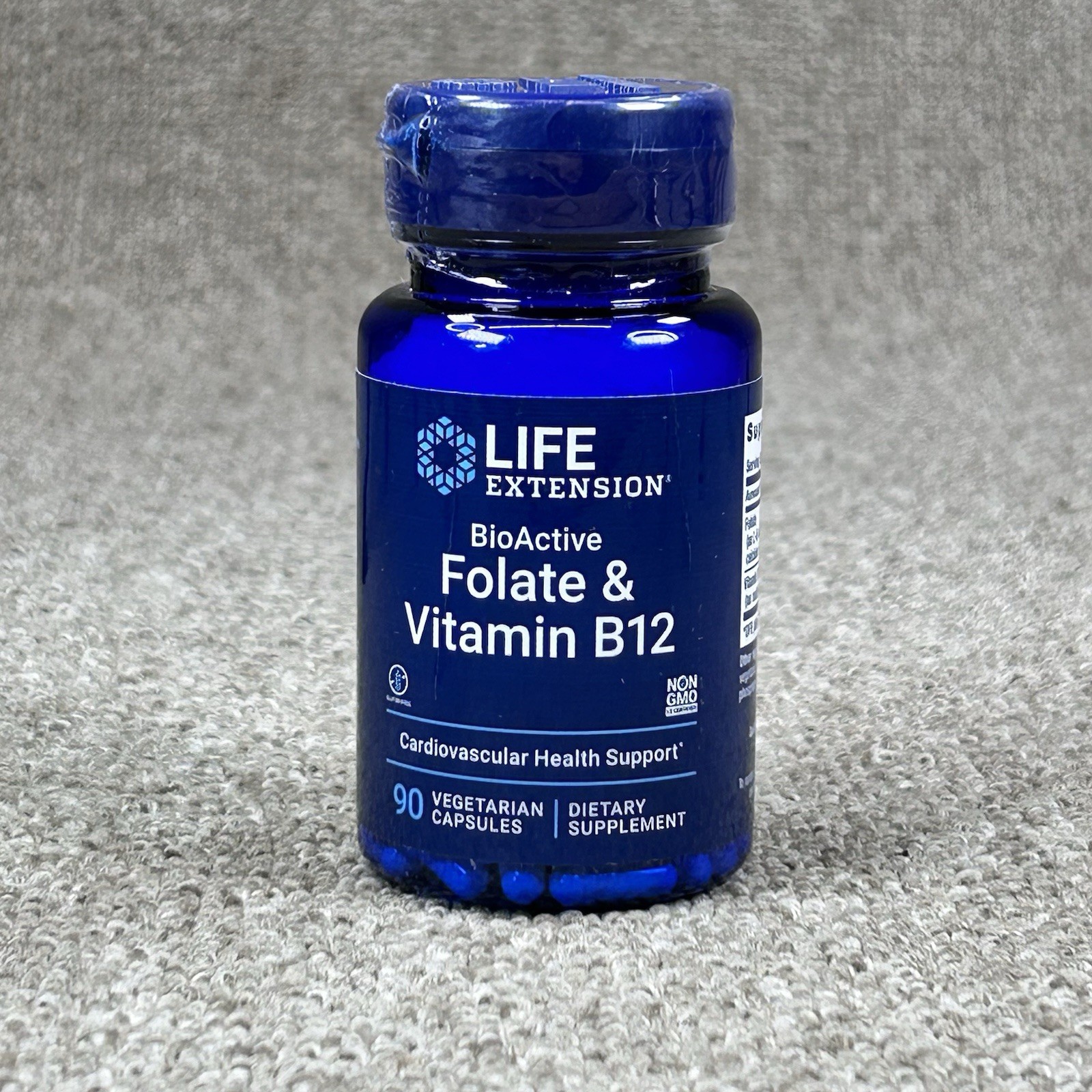 Life Extension Bioactive Folate And Vitamin B12 90 VegCaps Expires 12/2027