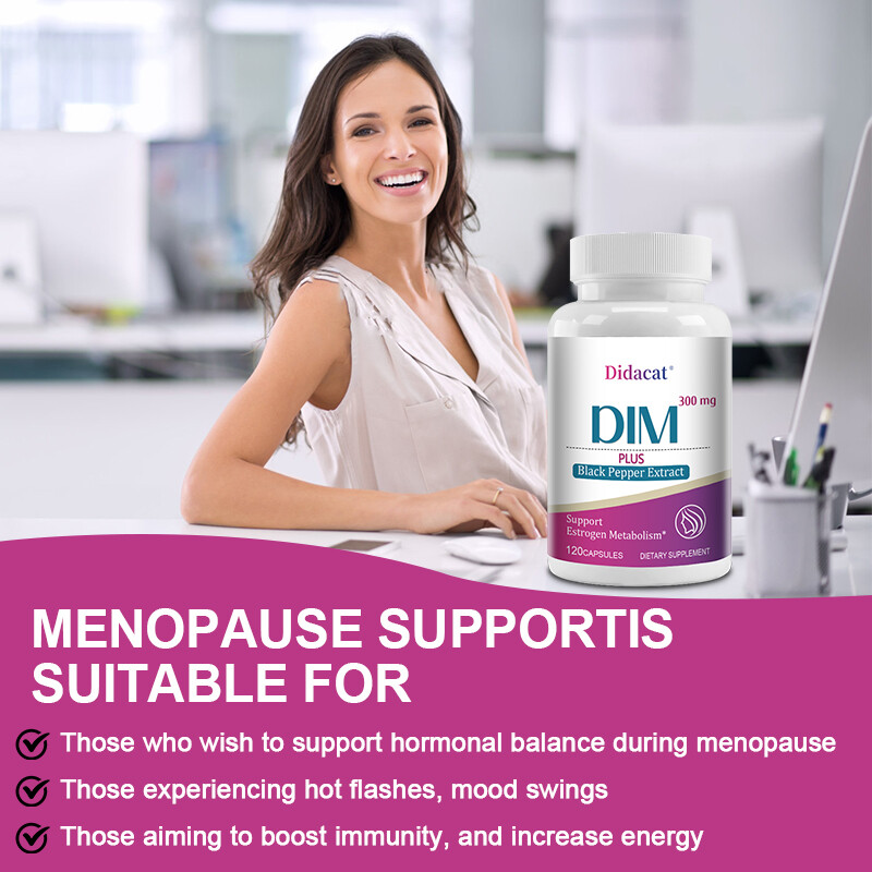 DIM Supplement 300mg – Menopause Health, Estrogen Metabolism & Balance
