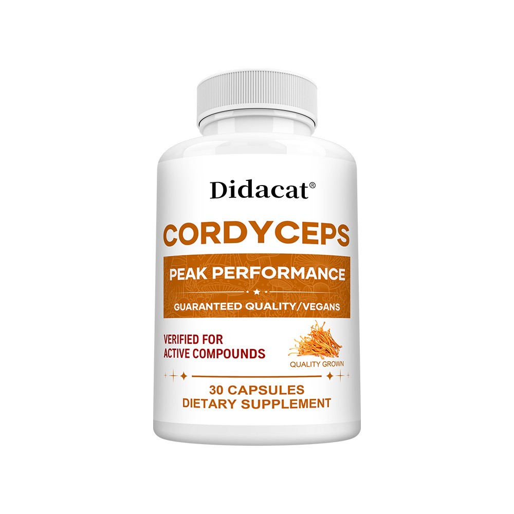 Contains Cordyceps 30/60/120 capsules – supports lung and muscle health