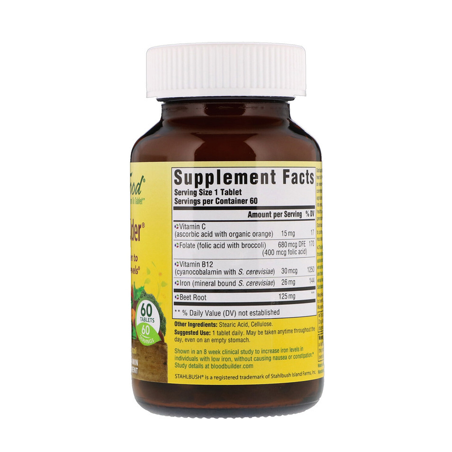 MegaFood Blood Builder, Support for Healthy Iron Levels, 60 Tablets