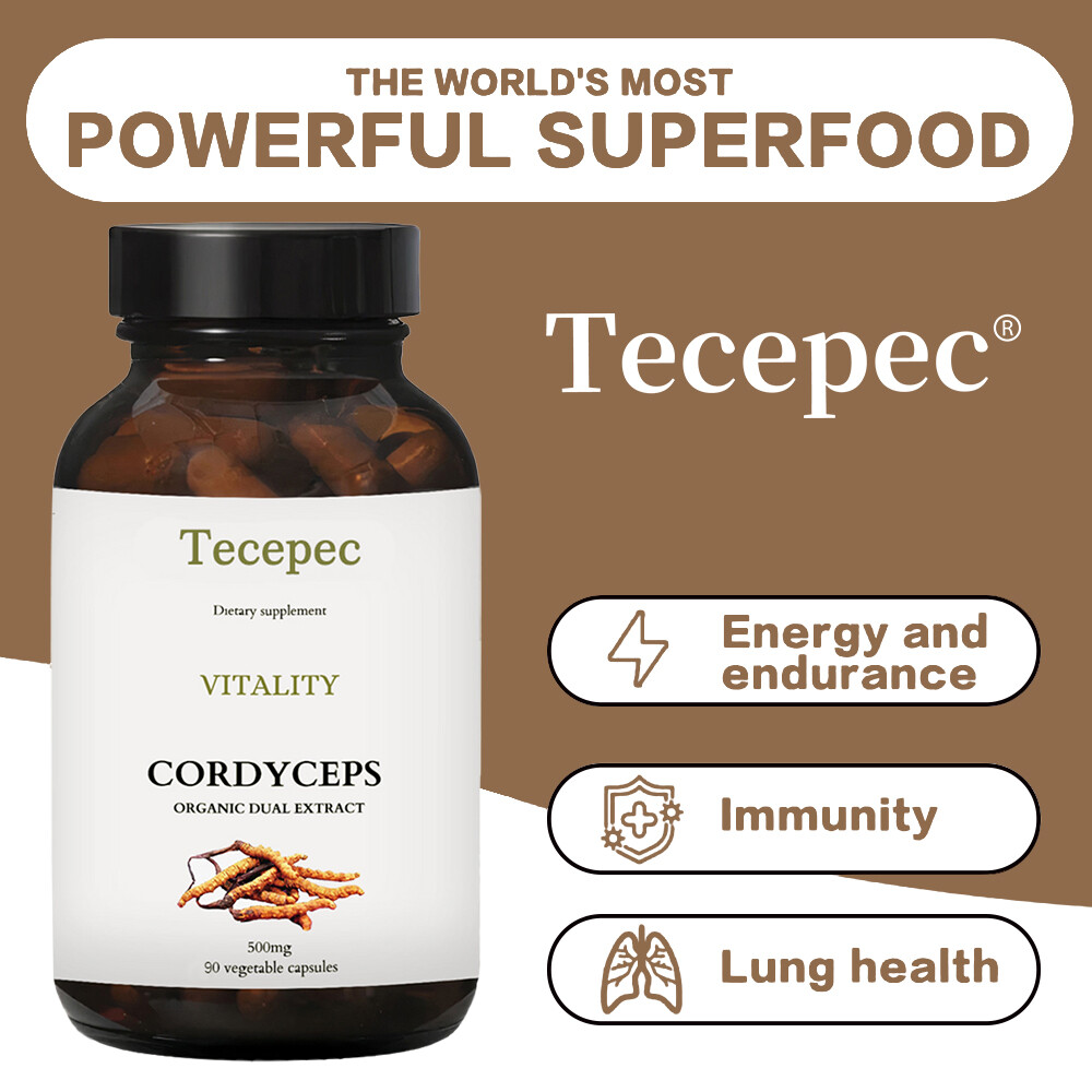 Cordyceps Mushroom Extract 1000mg Capsules – Immune Support