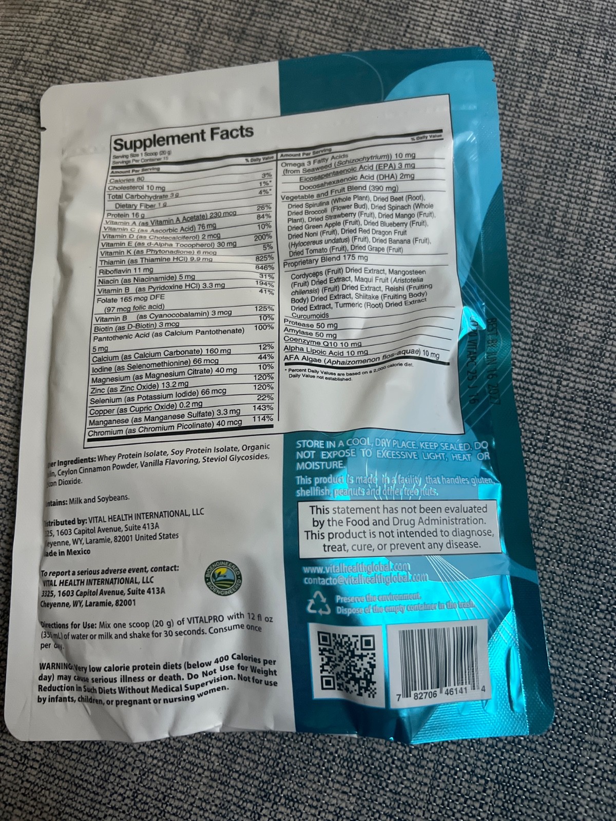 VitalHealth V Vitalpro 10.6 oz – New / Sealed! Vital Health! Exp 2/2027