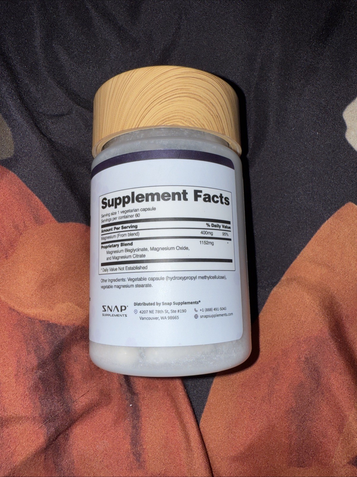 Snap Supplements Magnesium Complex 60ct