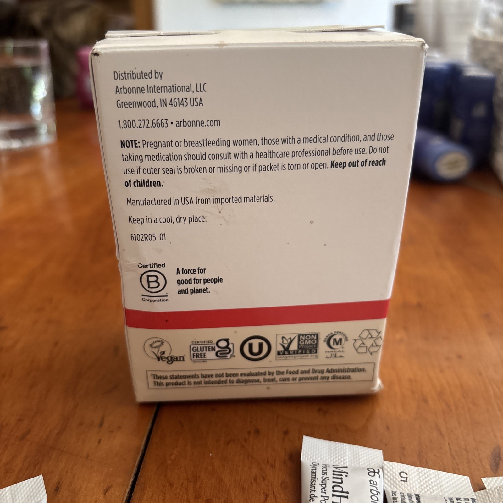 Arbonne MindHealth Focus Super Powder Cherry Lime 29 Sticks