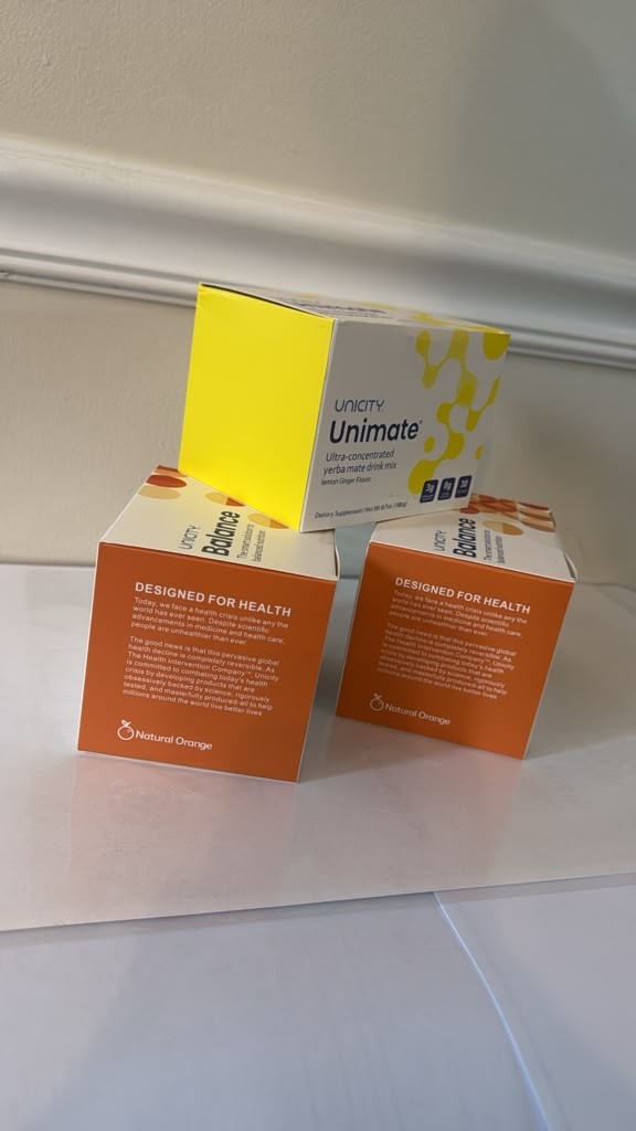 Pack Of 3-Unicity Balance 60ct + Unimate Lemon Ginger 30ct Combo (Free Shipping)