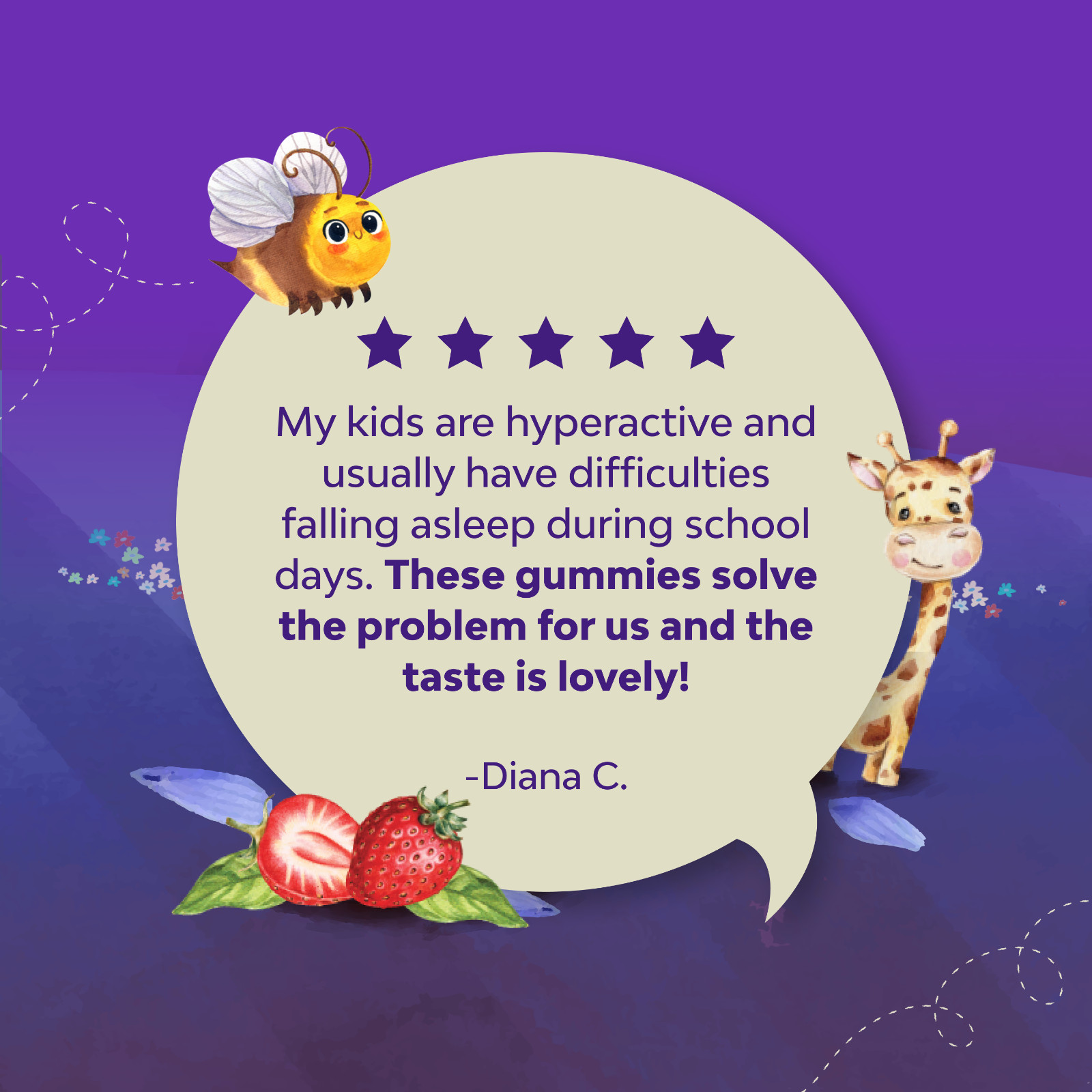 Melatonin Gummies for Kids Sleep Support – Kids Melatonin Gummies for Sleep