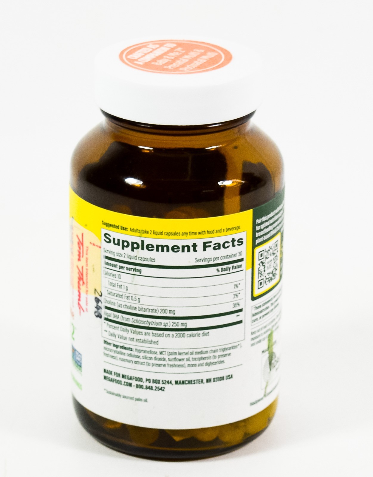 MegaFood Baby & Me 2 prenatal vegan DHA & CHOLINE 60 capsules 12/2026