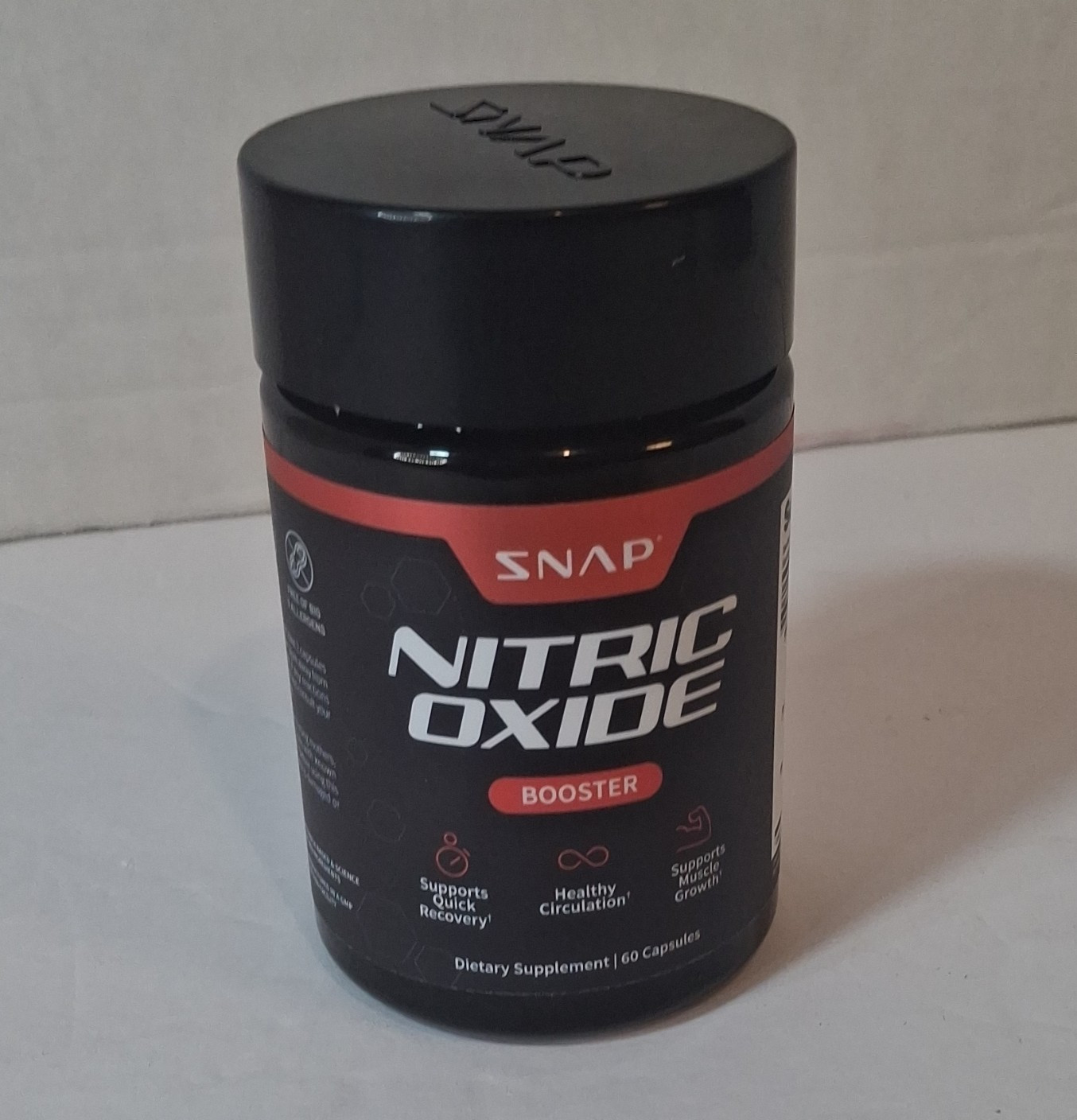 SNAP Nitric Oxide Booster L-Citrulline L-Arginine Blood Flow 60 Capsules