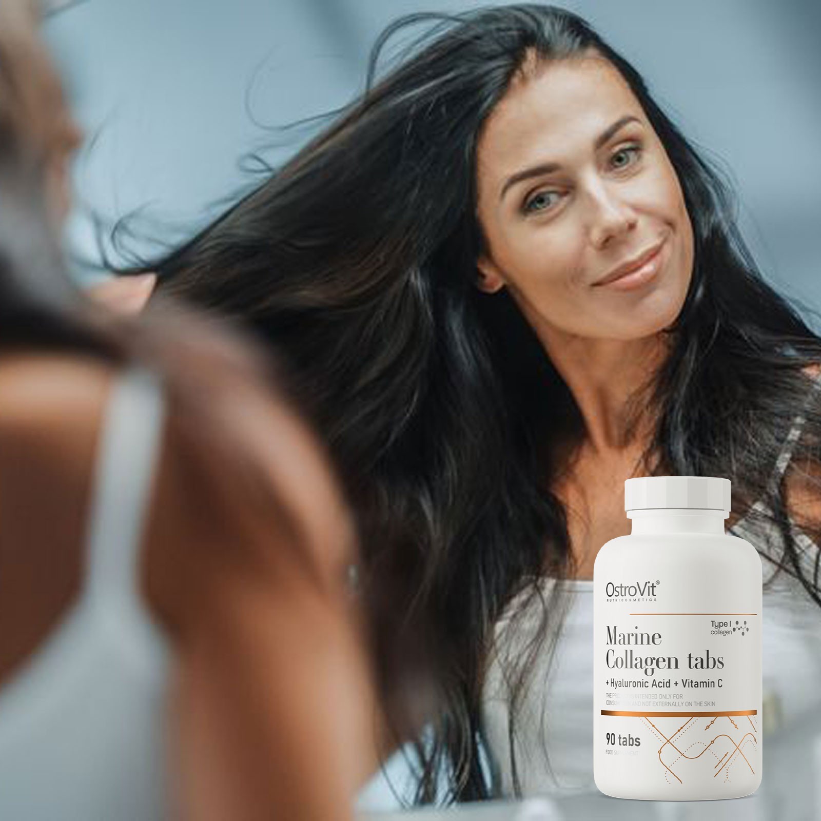 PREMIUM MARINE COLLAGEN TYPE I + Hyaluronic Acid + Vitamin C -Tablets / Capsules