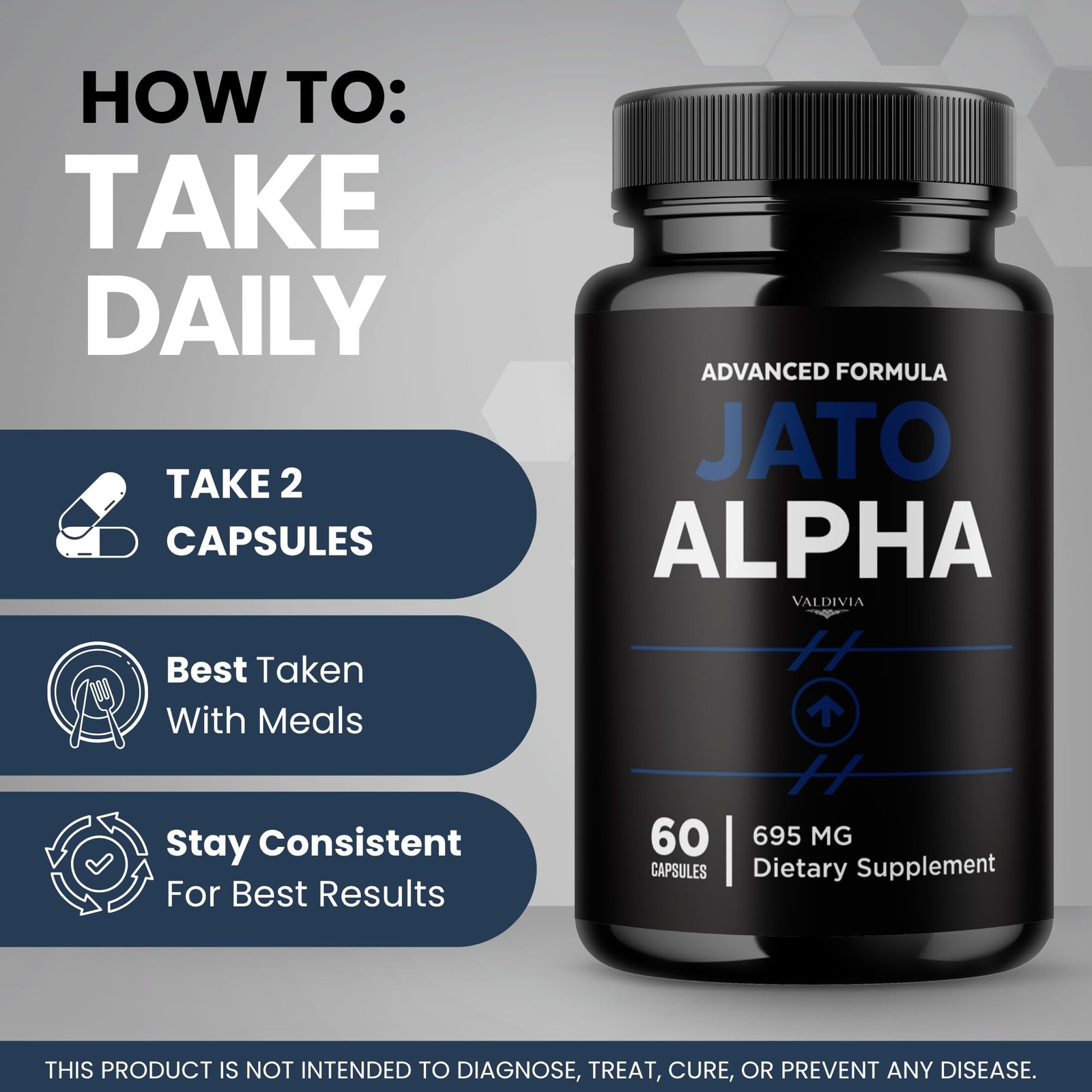 Valdivia (5 Pack) Jato Alpha 300 Capsules 5 Pack Daily Wellness Supplement Made