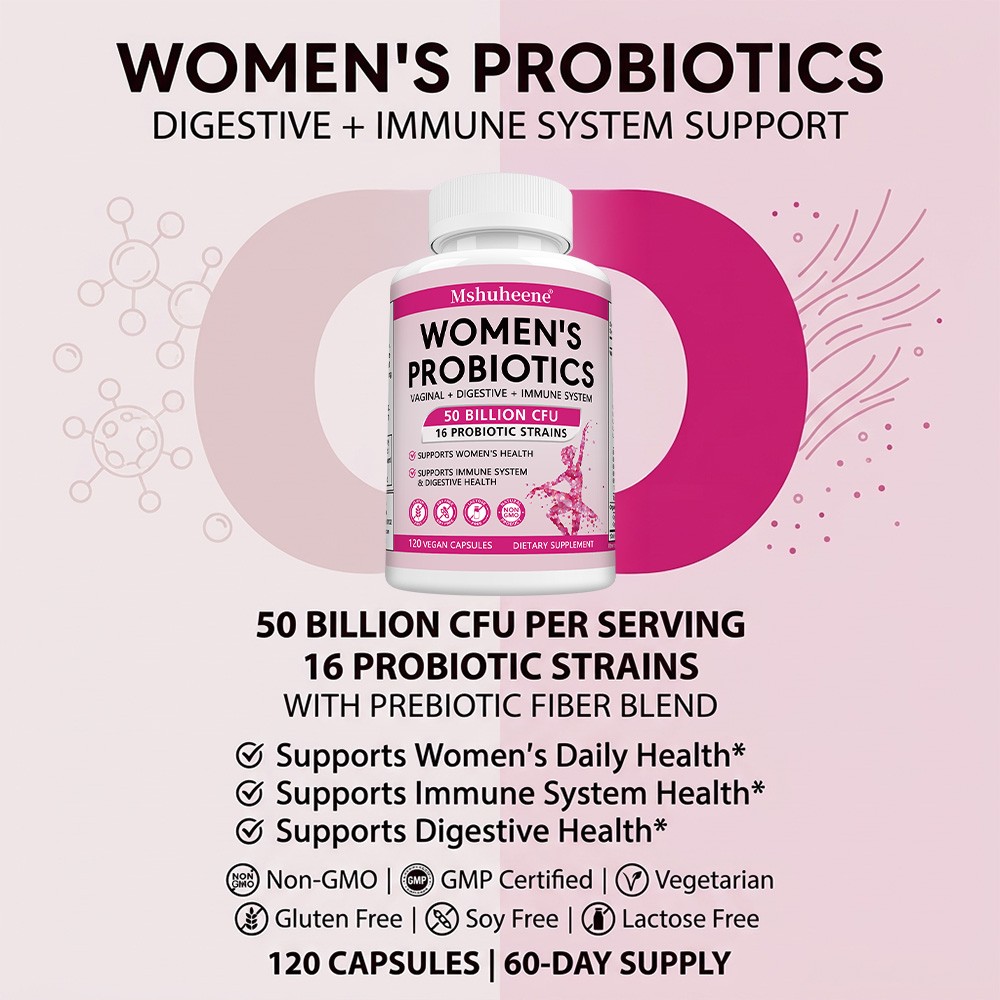 50 Billion CFU Women Probiotic Complex, Immune & Feminine Wellness 30~120 Caps