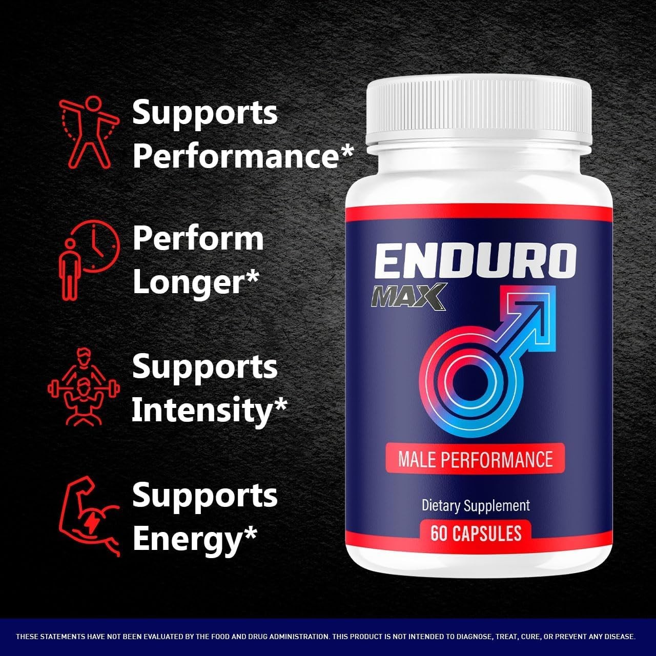 EnduroMax Men Daily Wellness Energy Support Supplement Capsules 2 Pack 120Ct