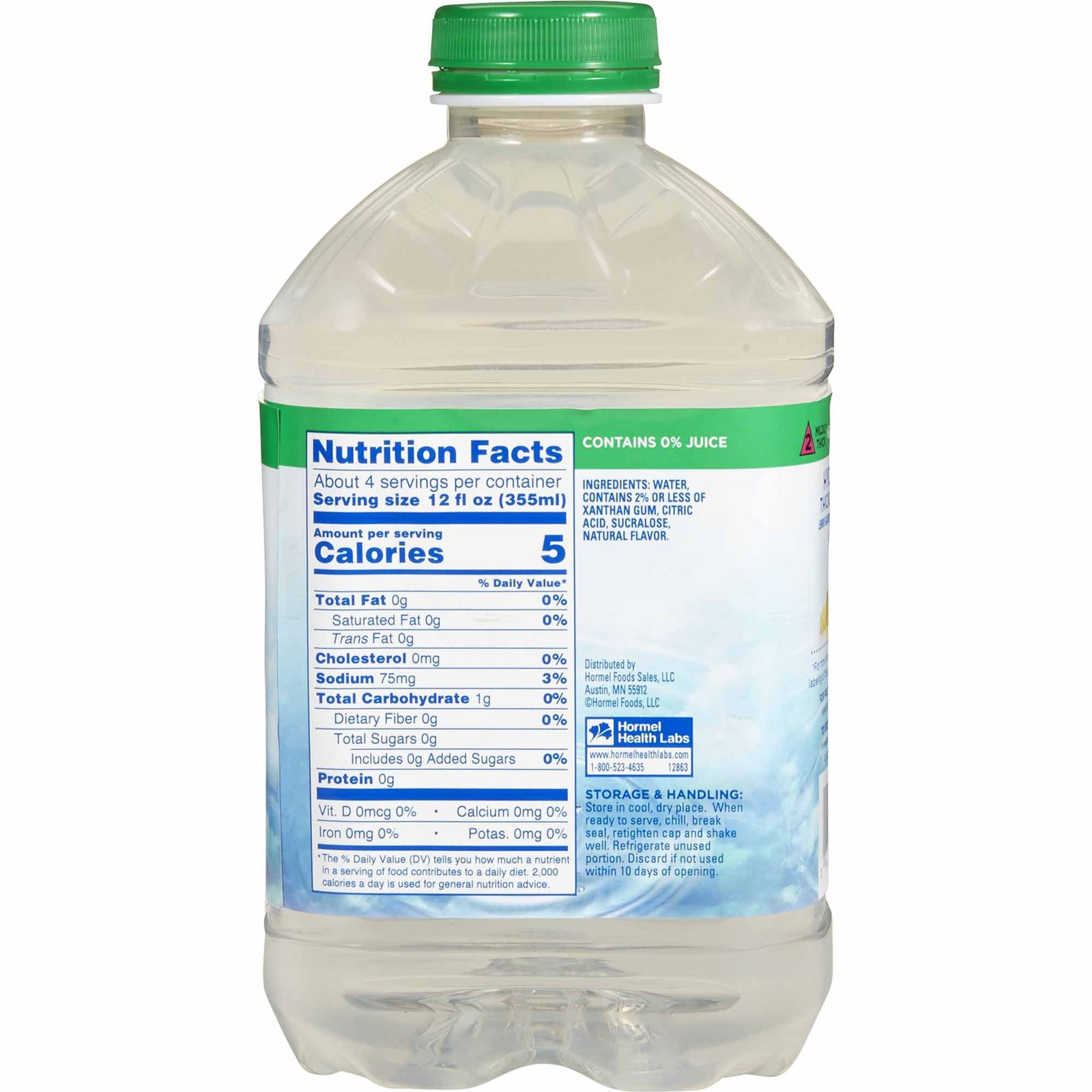 Thick & Easy Hydrolyte Thickened Water Lemon 46 oz. Bottle