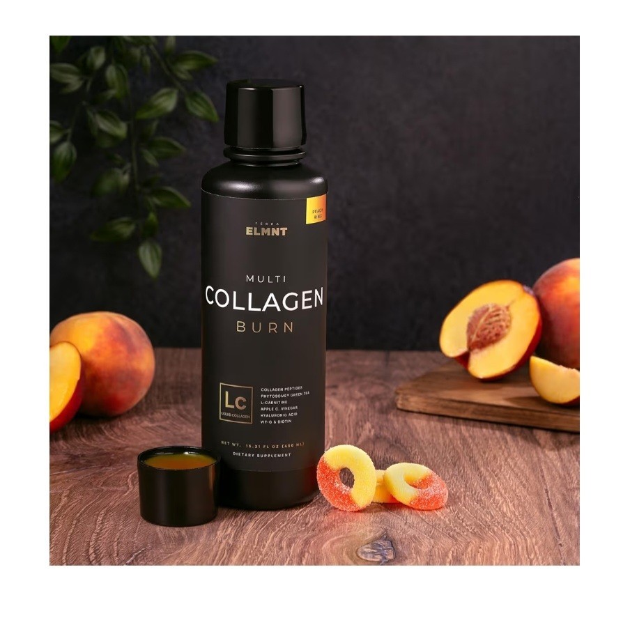 TERRA ELMNT Multi Collagen Burn Liquid Peach Ring 15.21 oz Hair Skin Weight