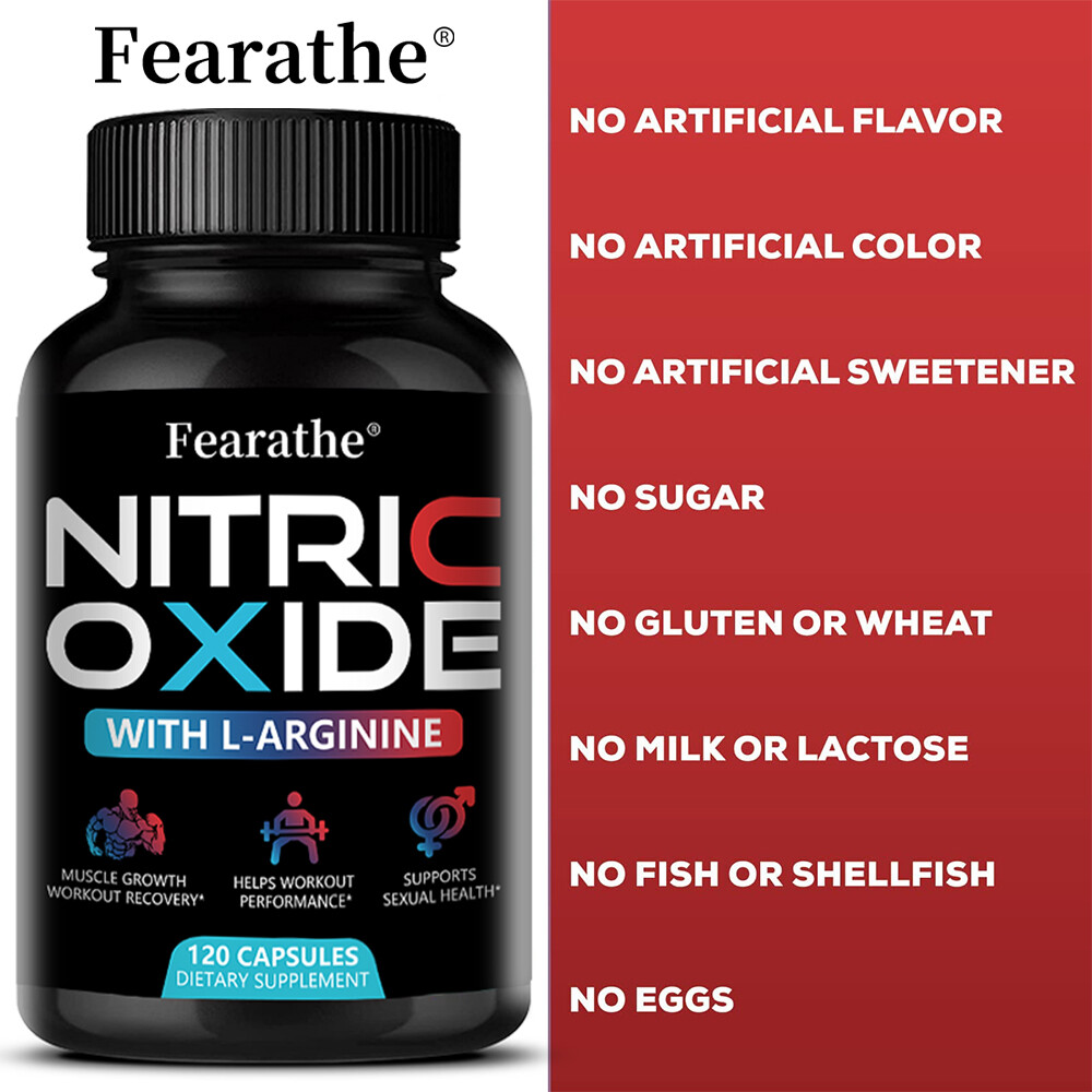Nitric Oxide Promotes Muscle Growth Workout Recovery No Artificial Flavor