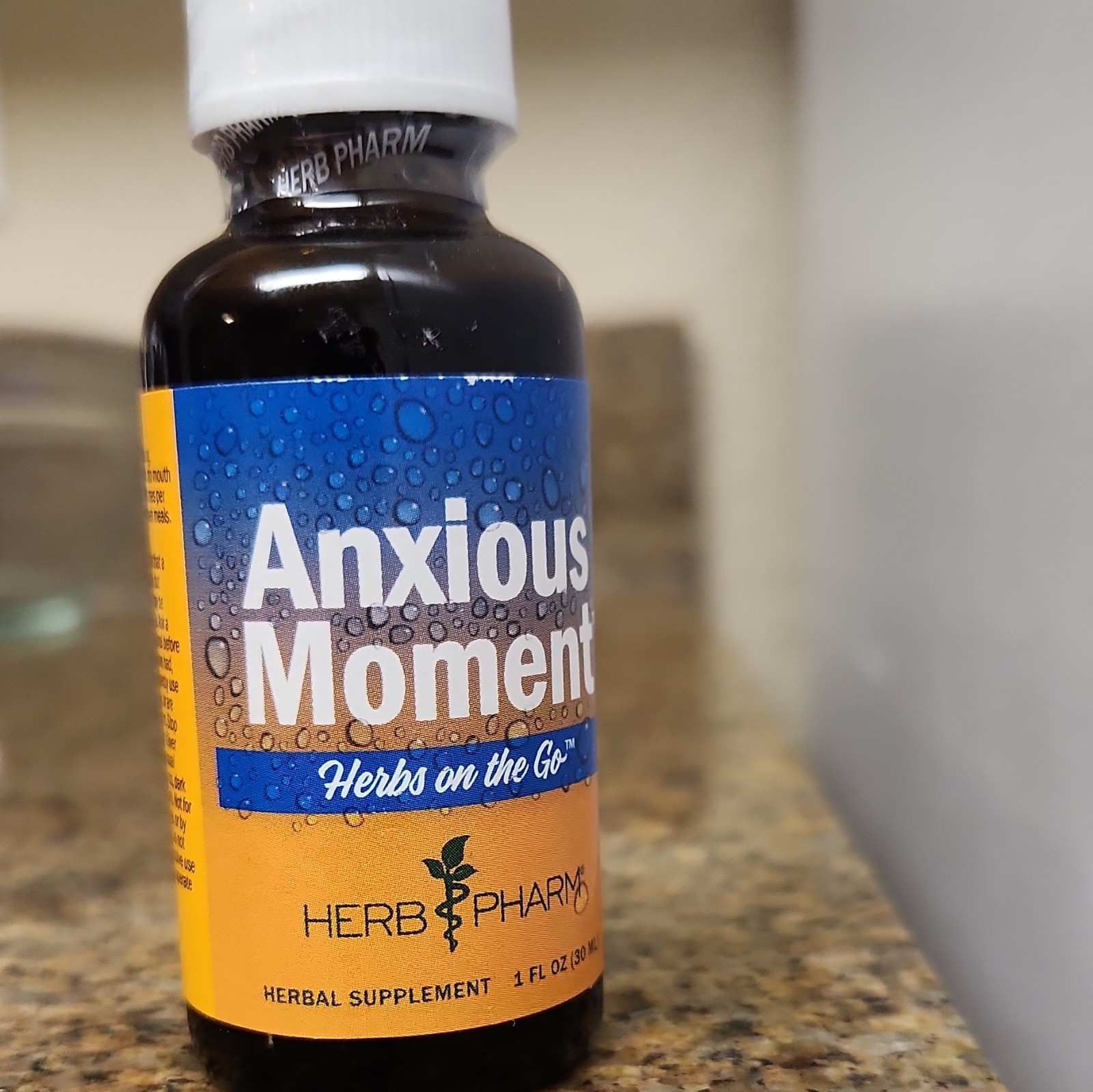 Herb Pharm Anxious Moment Liquid Herbal Supplement Stress Support Drops 1 fl oz