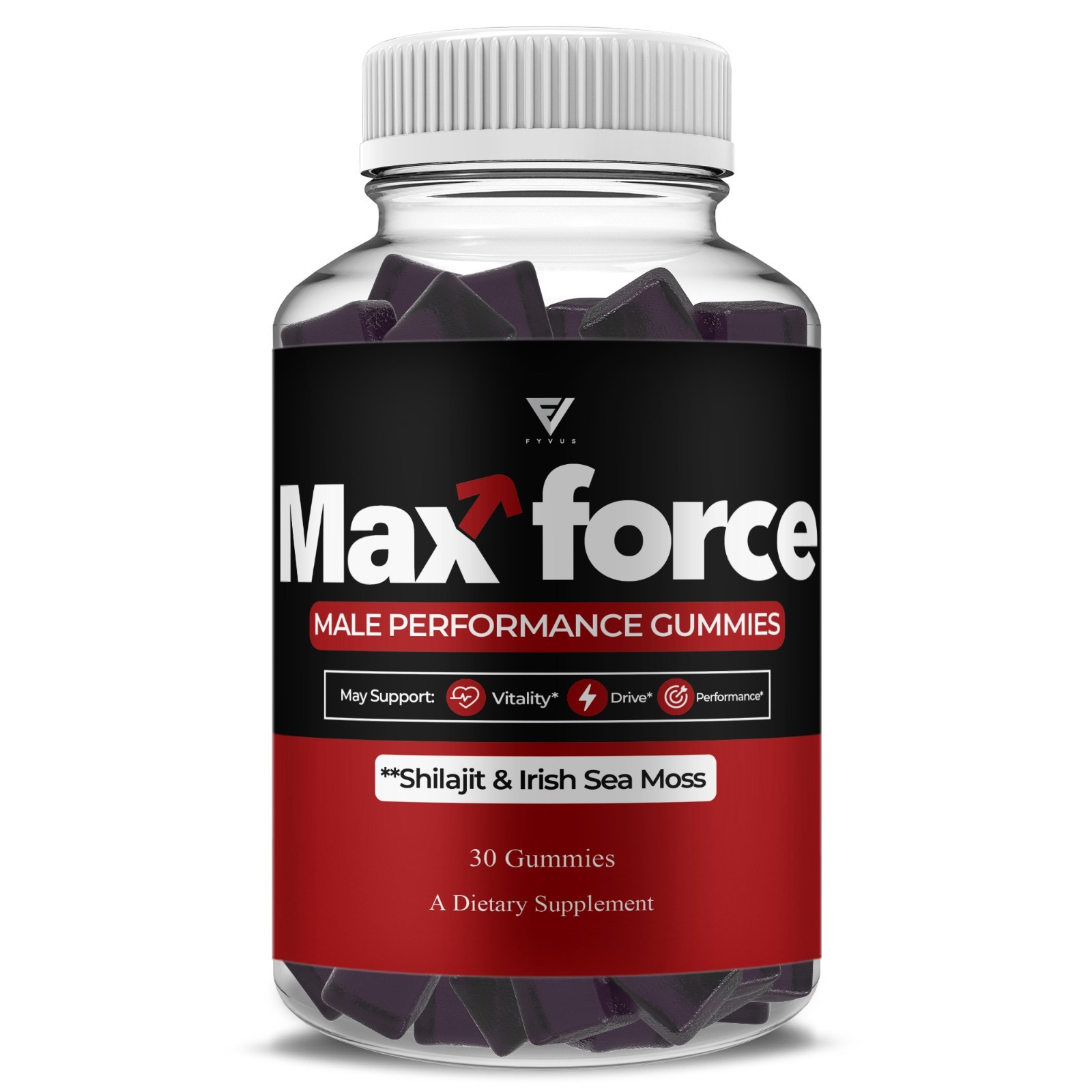 Max Force Male Gummies, MaxForce Performance Supplement (30 Gummies)