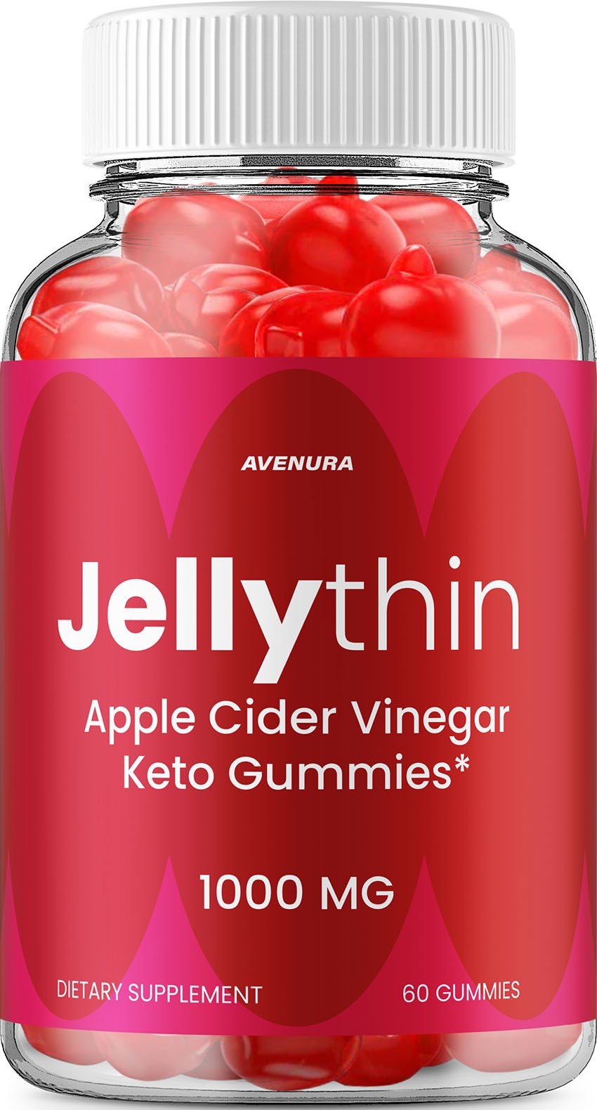 (1 Pack) Jellythin ACV Gummy – Natural Ingredients for Overall Wellness Support